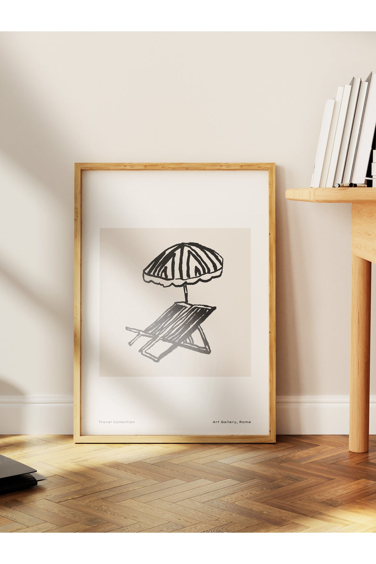 Gezi Çizim Temalı Duvar Posteri, Estetik Çerçevesiz Poster - Yatak Odası, Salon, Mutfak Duvar Dekoru