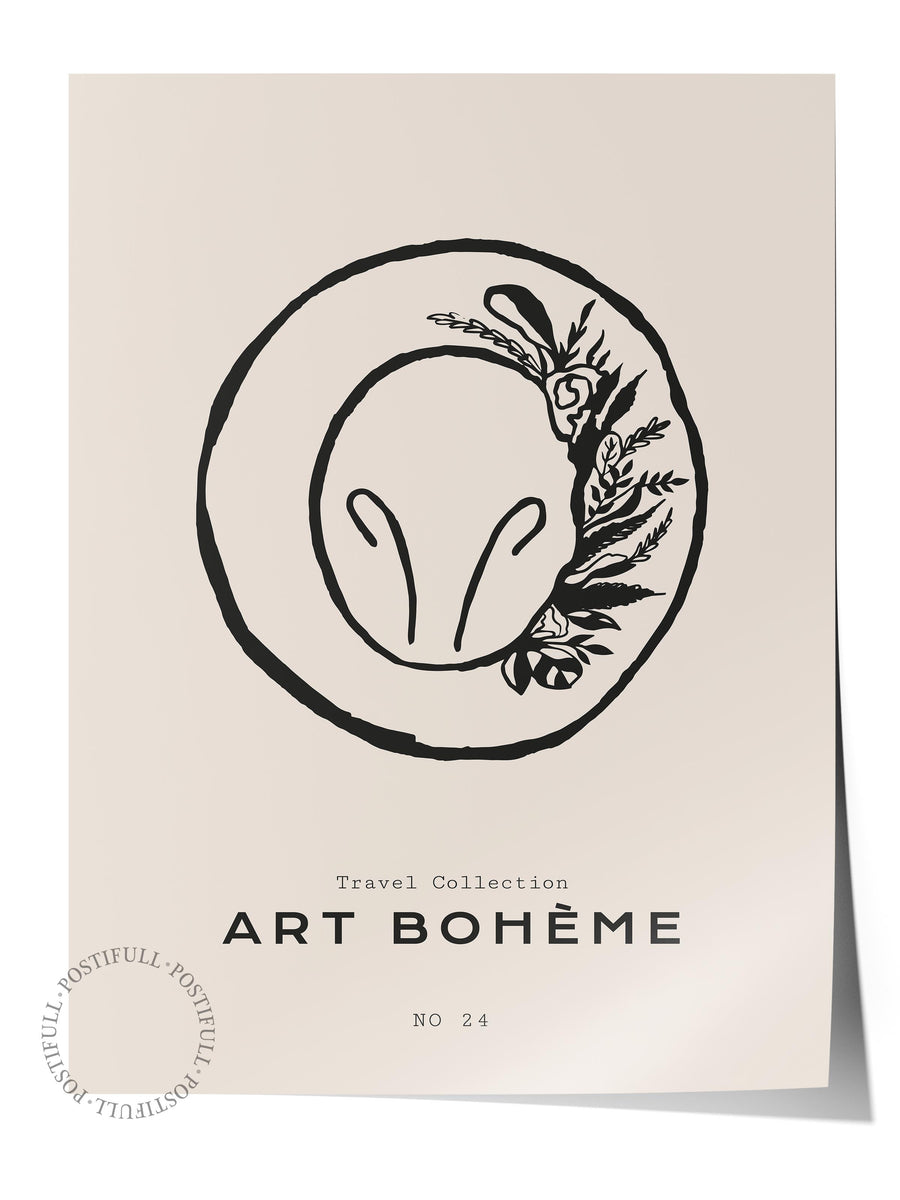 Farklı Tonlarda ART BOHÈME Minimalist Yaz Çerçevesiz Poster