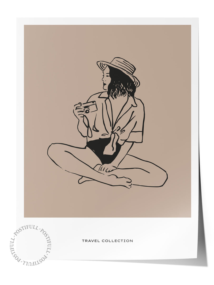 Travel Collection Minimalist Yaz Çerçevesiz Poster