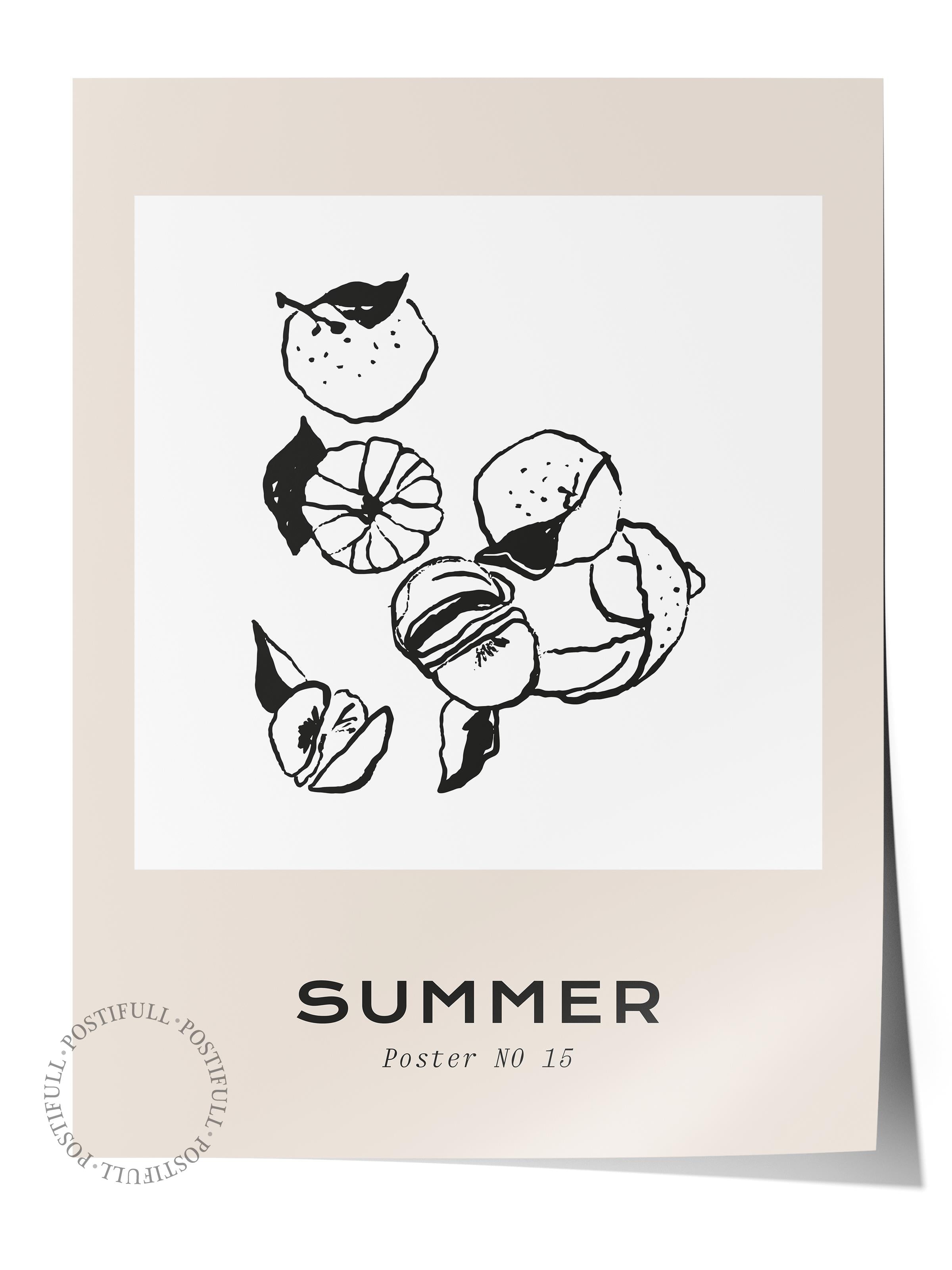 Gezi Çizim Temalı Duvar Posteri, Estetik Çerçevesiz Poster - Yatak Odası, Salon, Mutfak Duvar Dekoru