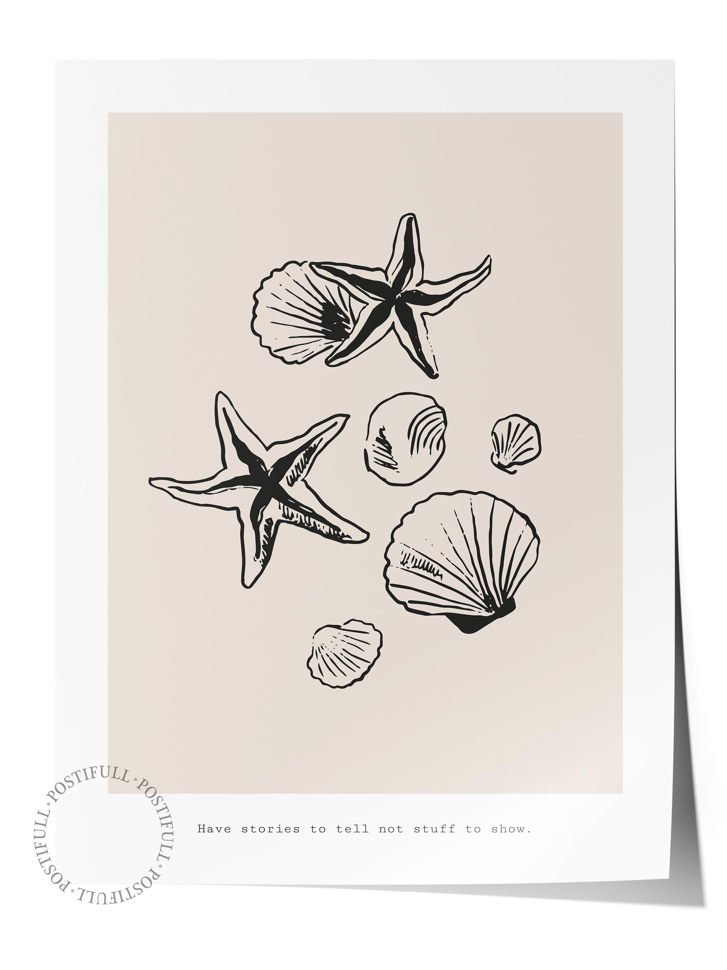 Gezi Çizim Temalı Duvar Posteri, Estetik Çerçevesiz Poster - Yatak Odası, Salon, Mutfak Duvar Dekoru