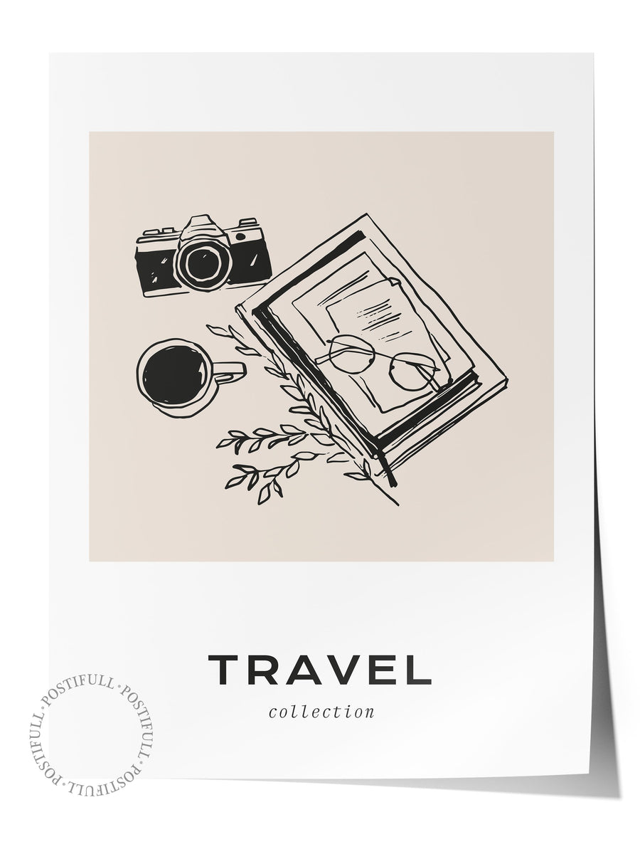 TRAVEL collection Minimalist Yaz Çerçevesiz Poster
