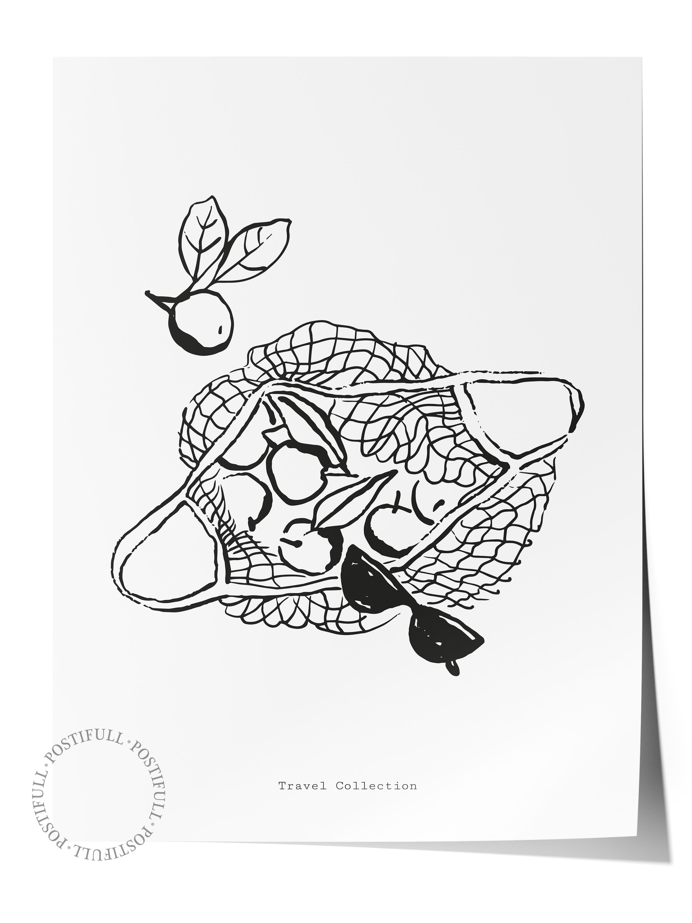 Gezi Çizim Temalı Duvar Posteri, Estetik Çerçevesiz Poster - Yatak Odası, Salon, Mutfak Duvar Dekoru