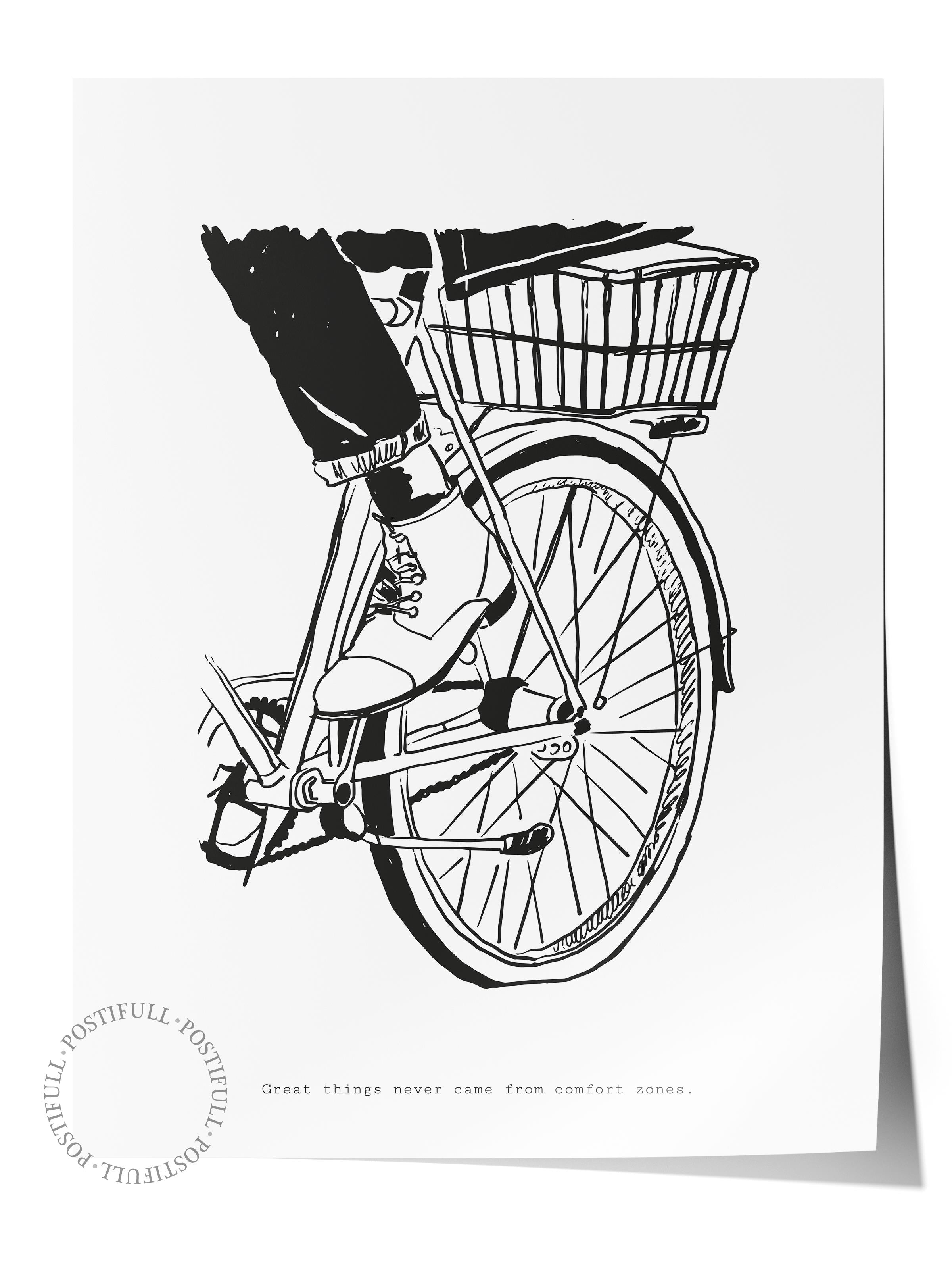 Gezi Çizim Temalı Duvar Posteri, Estetik Çerçevesiz Poster - Yatak Odası, Salon, Mutfak Duvar Dekoru