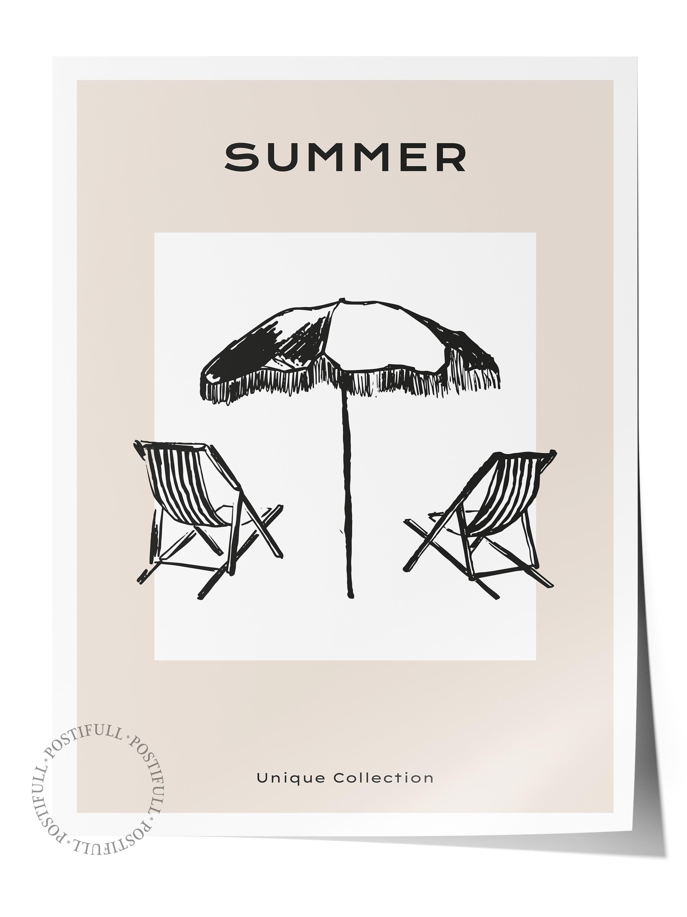 Gezi Çizim Temalı Duvar Posteri, Estetik Çerçevesiz Poster - Yatak Odası, Salon, Mutfak Duvar Dekoru