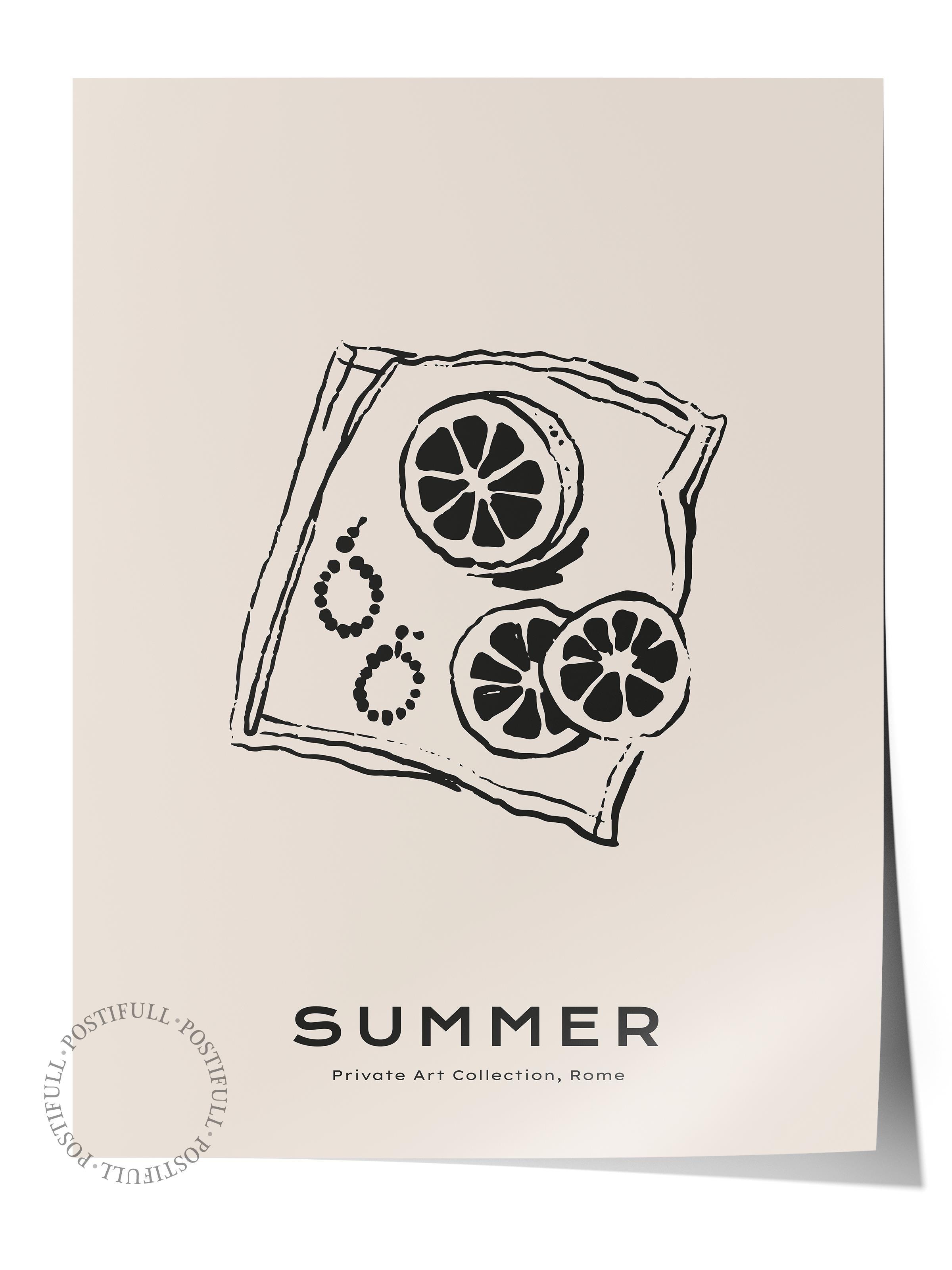 Gezi Çizim Temalı Duvar Posteri, Estetik Çerçevesiz Poster - Yatak Odası, Salon, Mutfak Duvar Dekoru