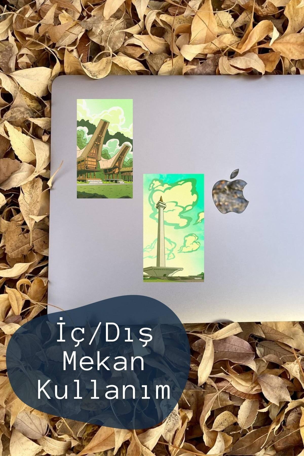 Gezi Temalı Sticker Seti - 16 Adet Etiket Seti- Telefon, Tablet, Defter Laptop Uyumlu Etiket