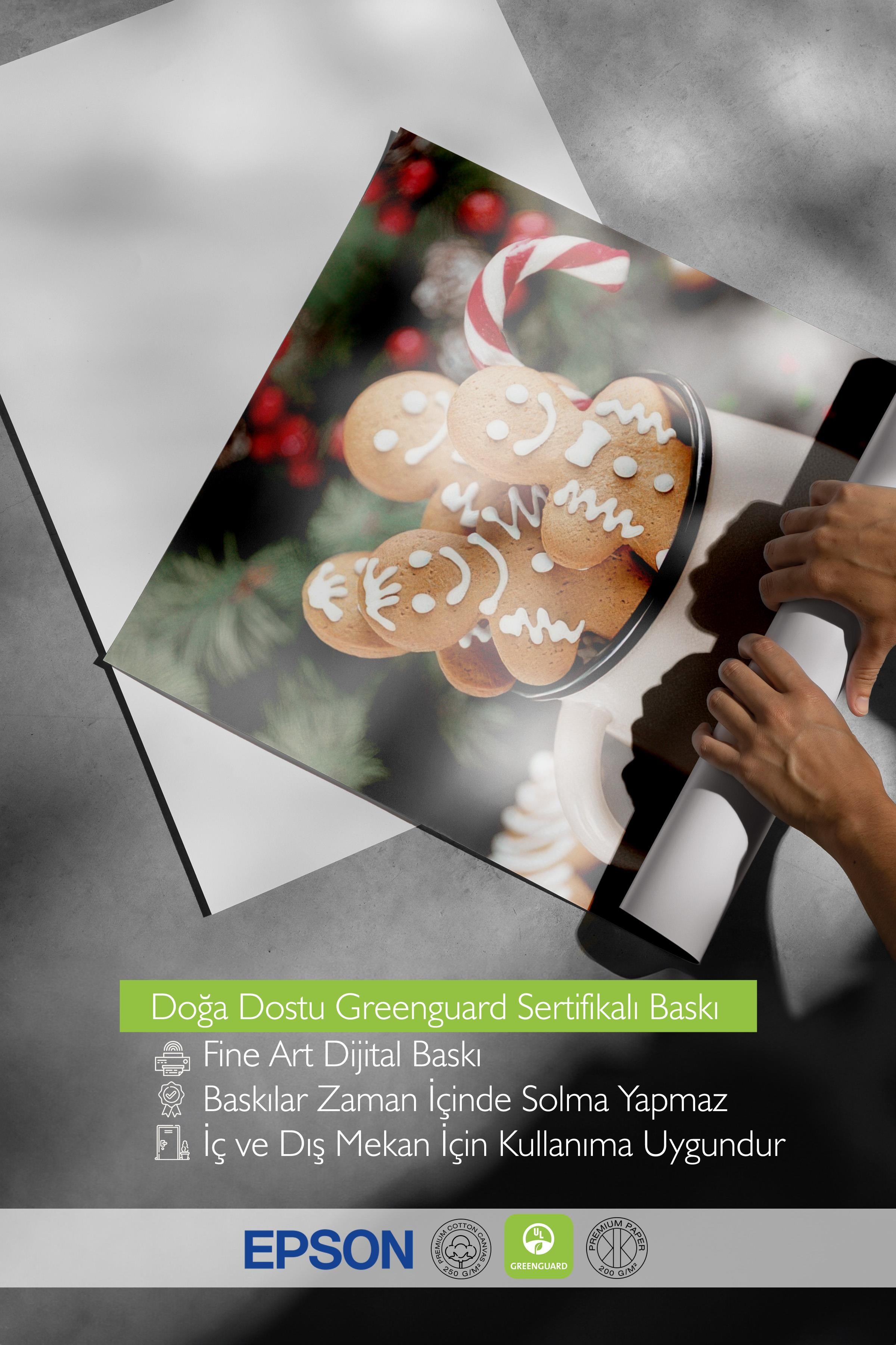 Gingerbread Cookies Poster, Çerçevesiz Duvar Posteri, Yılbaşı Duvar Tablosu Comfort Serisi NO:108515