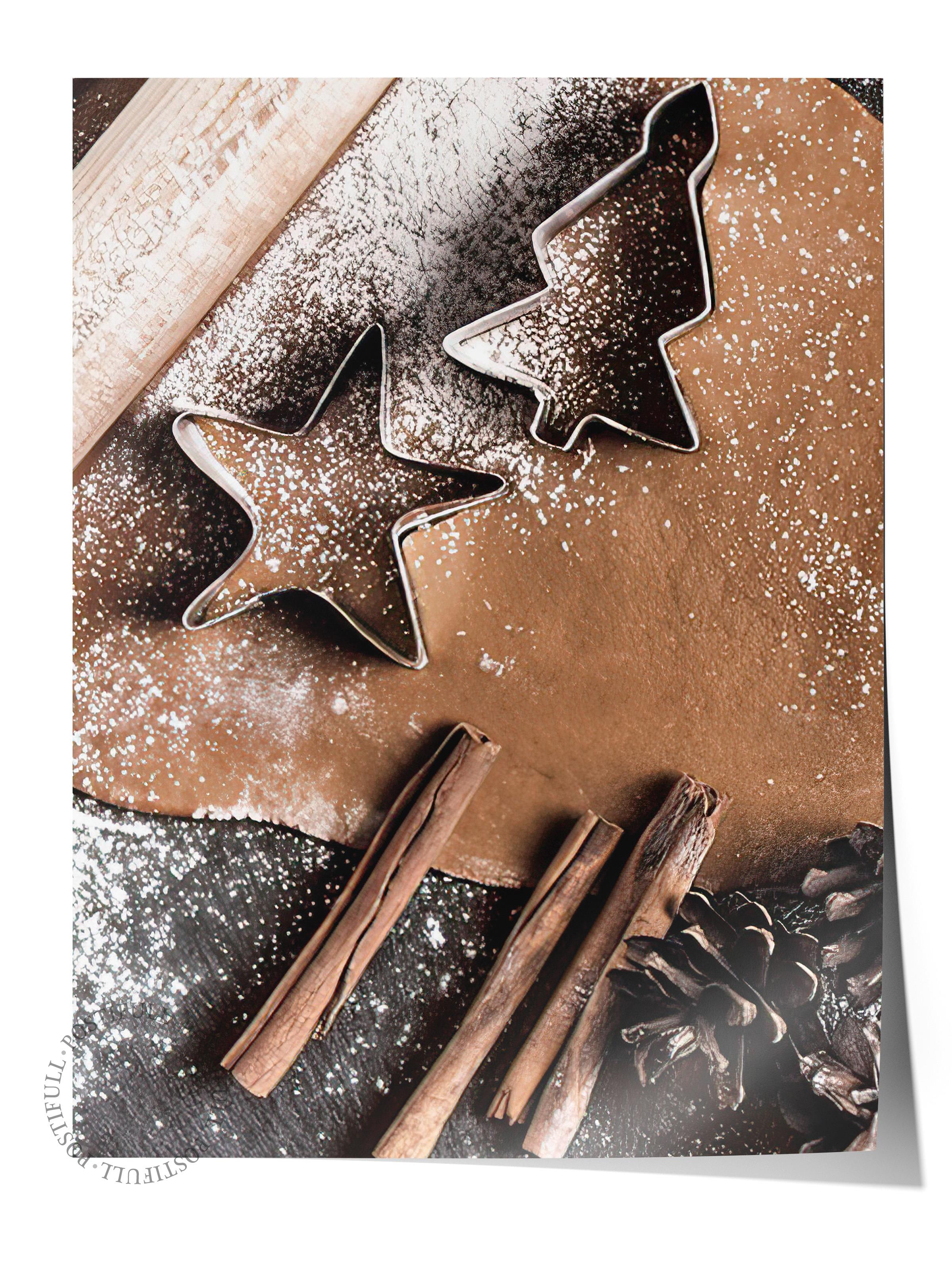 Gingerbread Poster, Çerçevesiz Duvar Posteri, Dikey Duvar Tablosu Comfort Serisi NO:108357