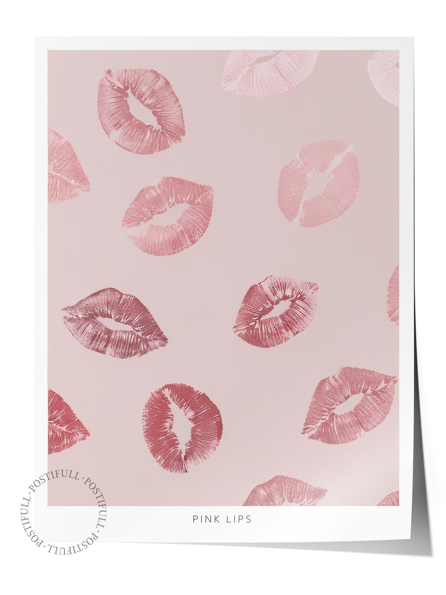 Glossy Lips Poster, Çerçevesiz Duvar Posteri, Dikey Duvar Tablosu Comfort Serisi NO:108382