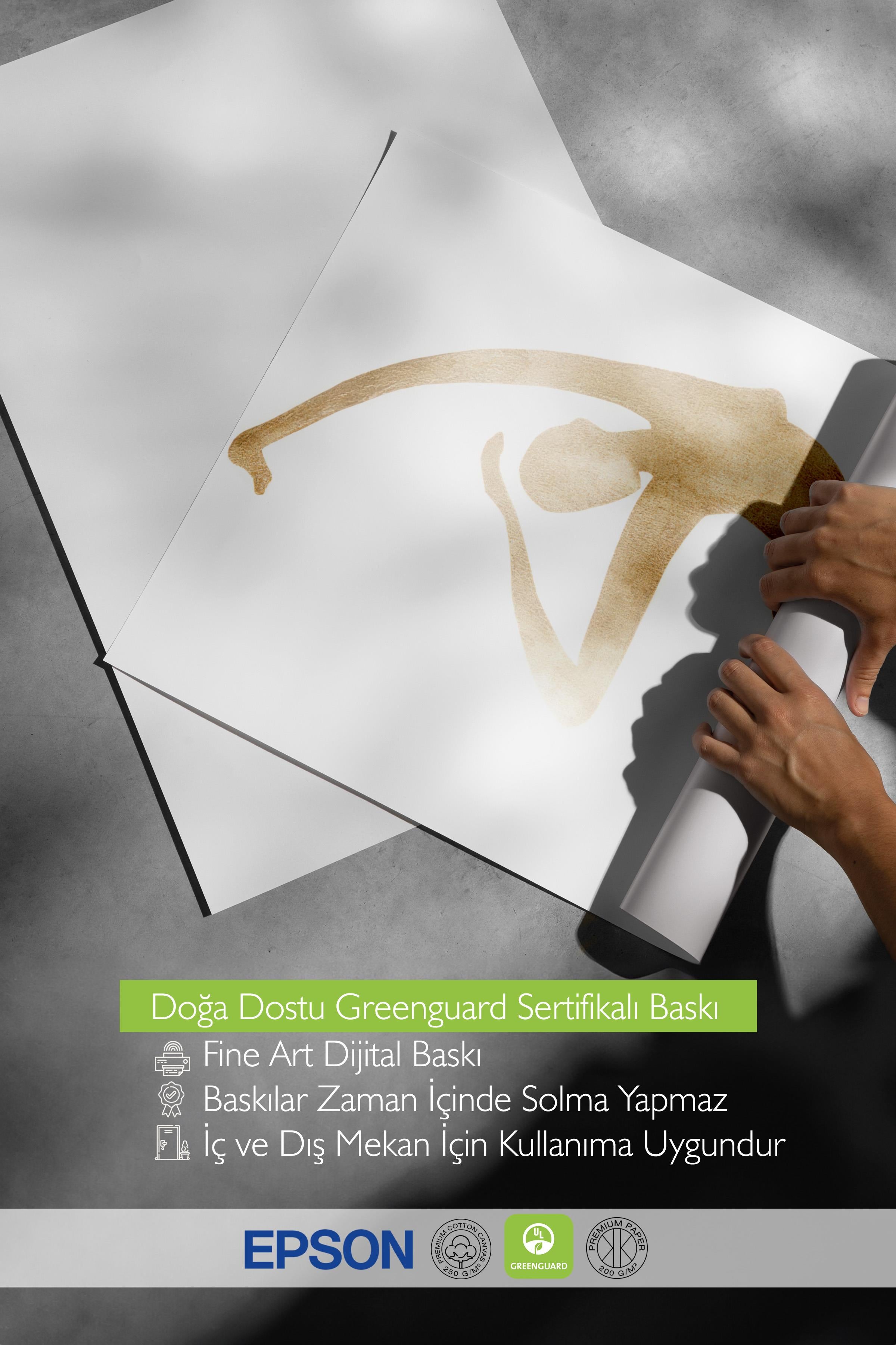 Gold Figure Poster, Çerçevesiz Duvar Posteri, Dikey Duvar Tablosu Comfort Serisi NO:108450