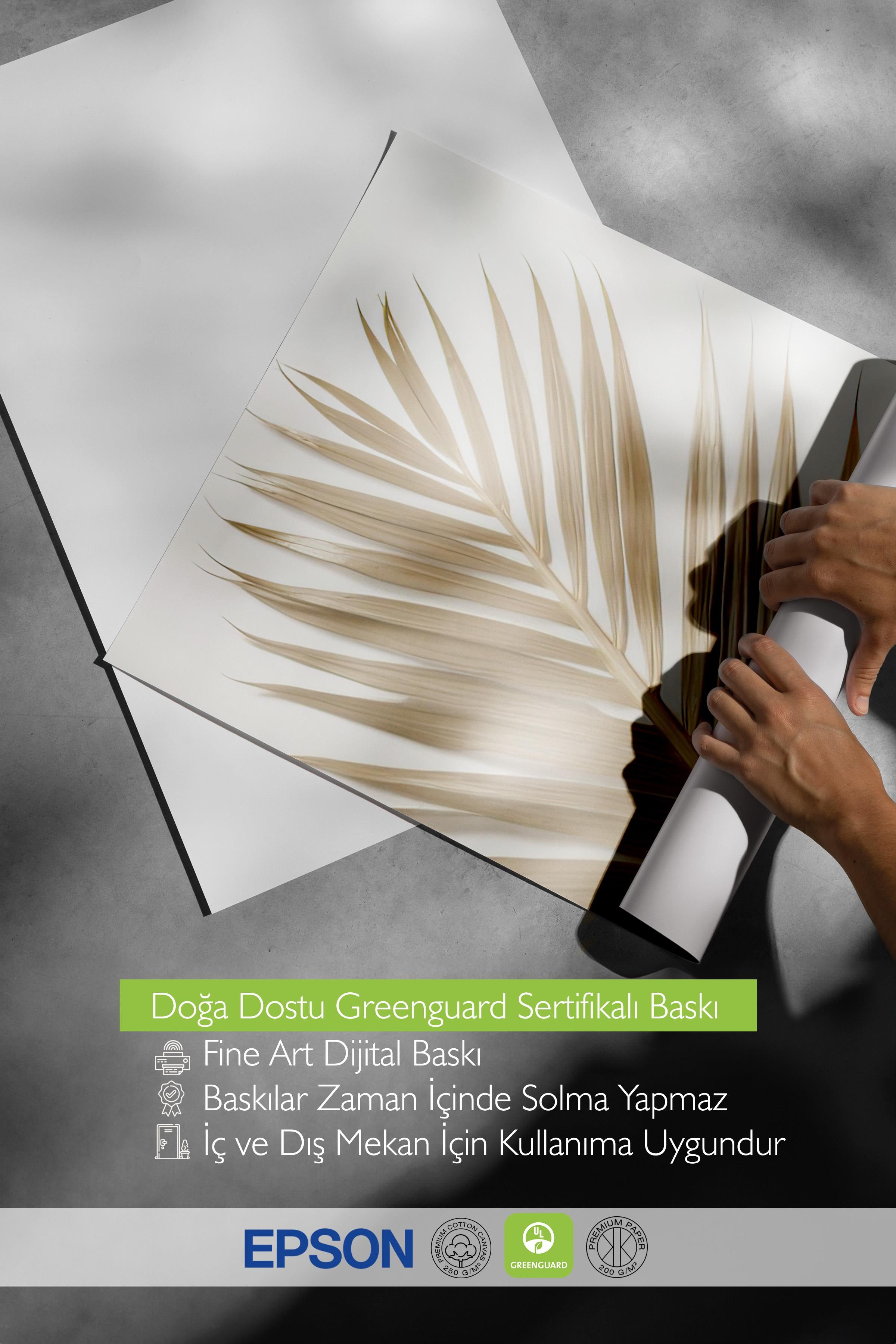 Gold Palm Poster, Çerçevesiz Duvar Posteri, Dikey Duvar Tablosu Comfort Serisi NO:108378