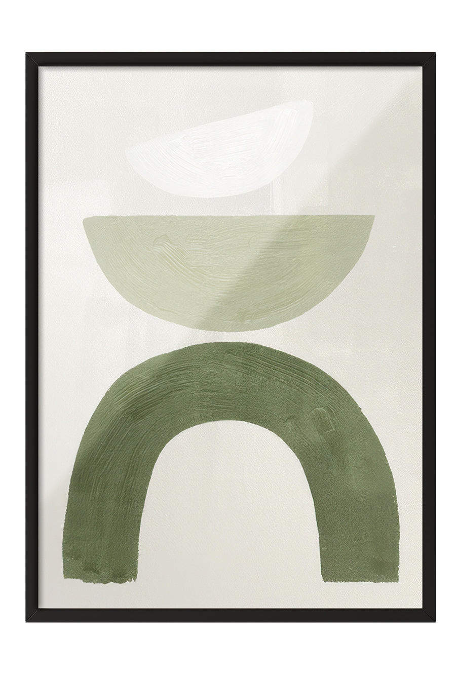 Soyut Geometrik Şekiller Poster – Siyah Çerçeveli Tablo