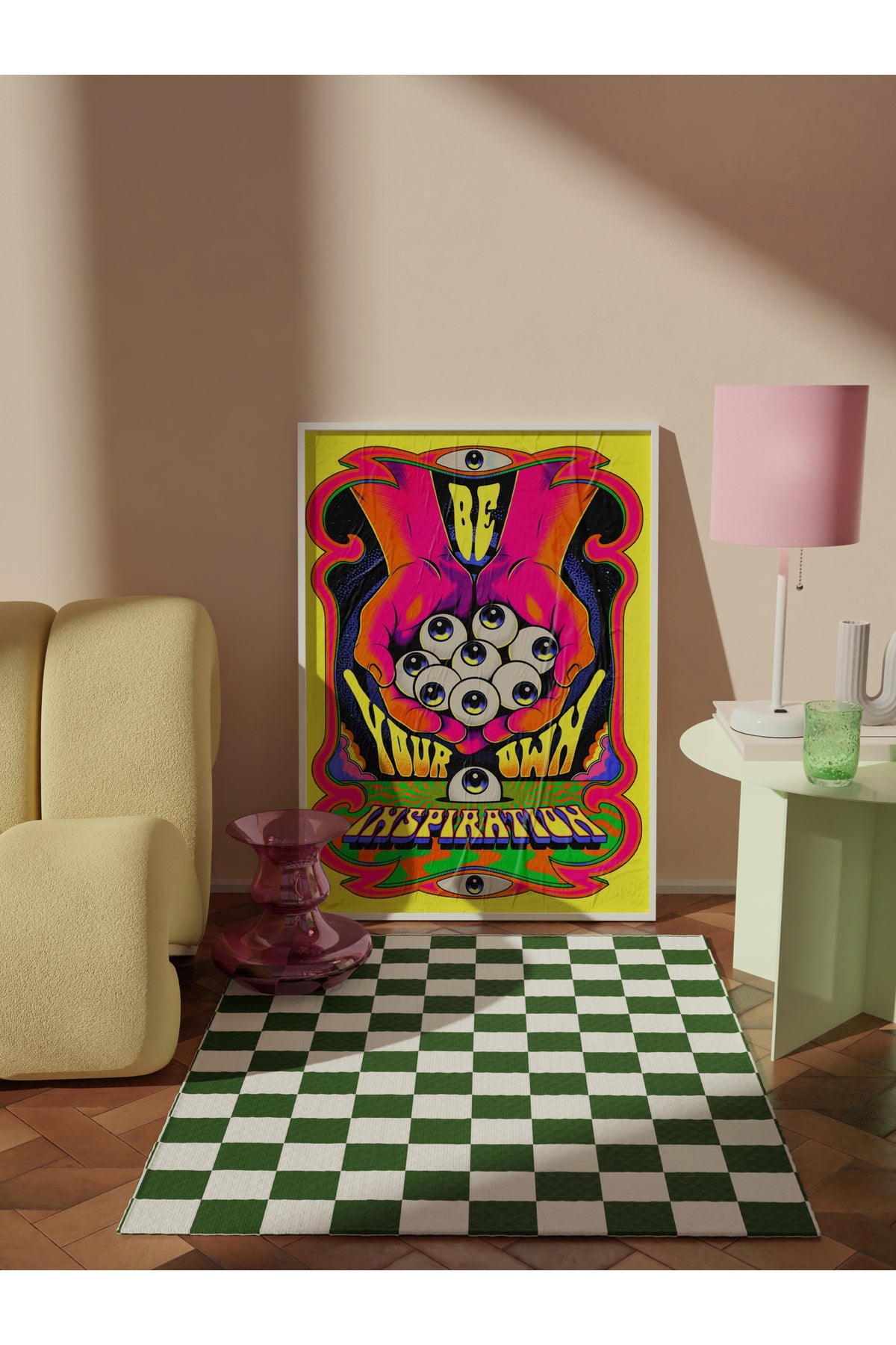 Grunge Tema Duvar Posteri, Çerçevesiz Poster, Duvar Dekoru, Çerçevesiz Tablo