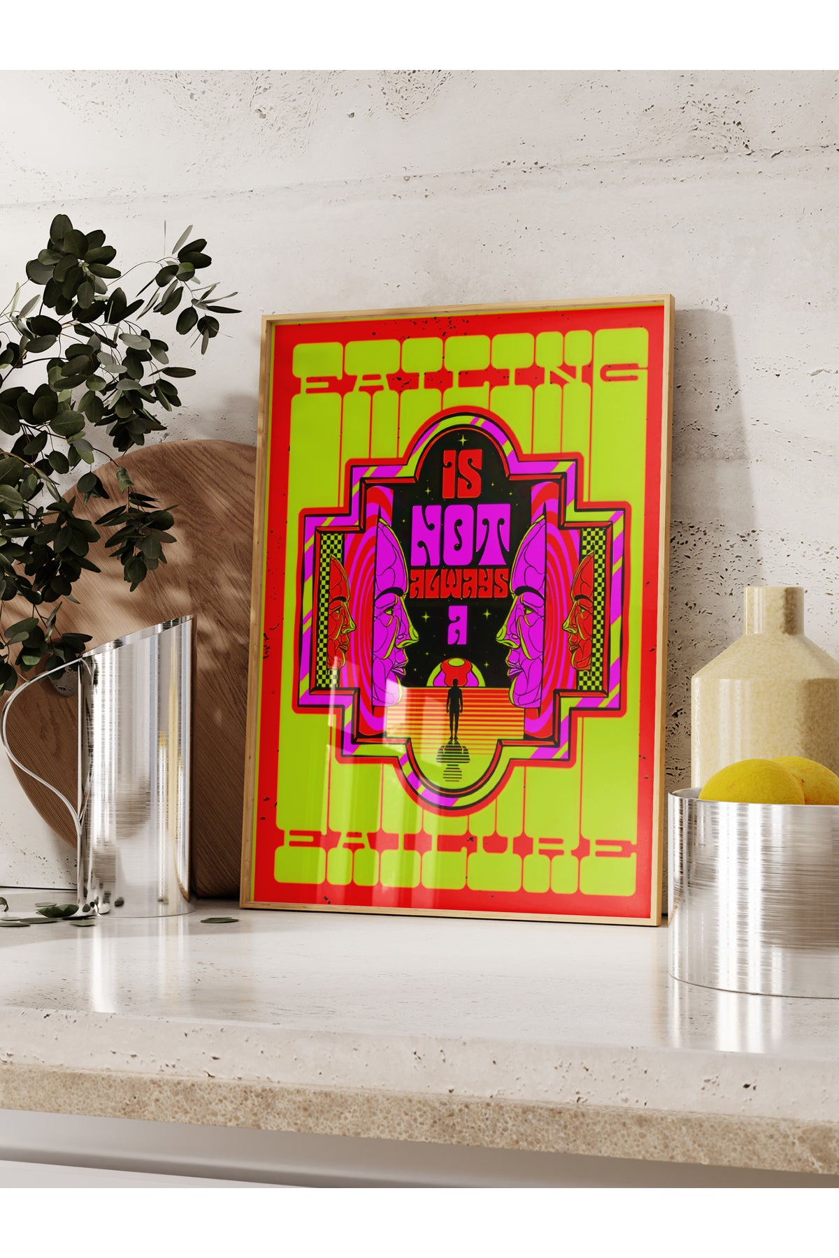 Grunge Tema Duvar Posteri, Çerçevesiz Poster, Duvar Dekoru, Çerçevesiz Tablo