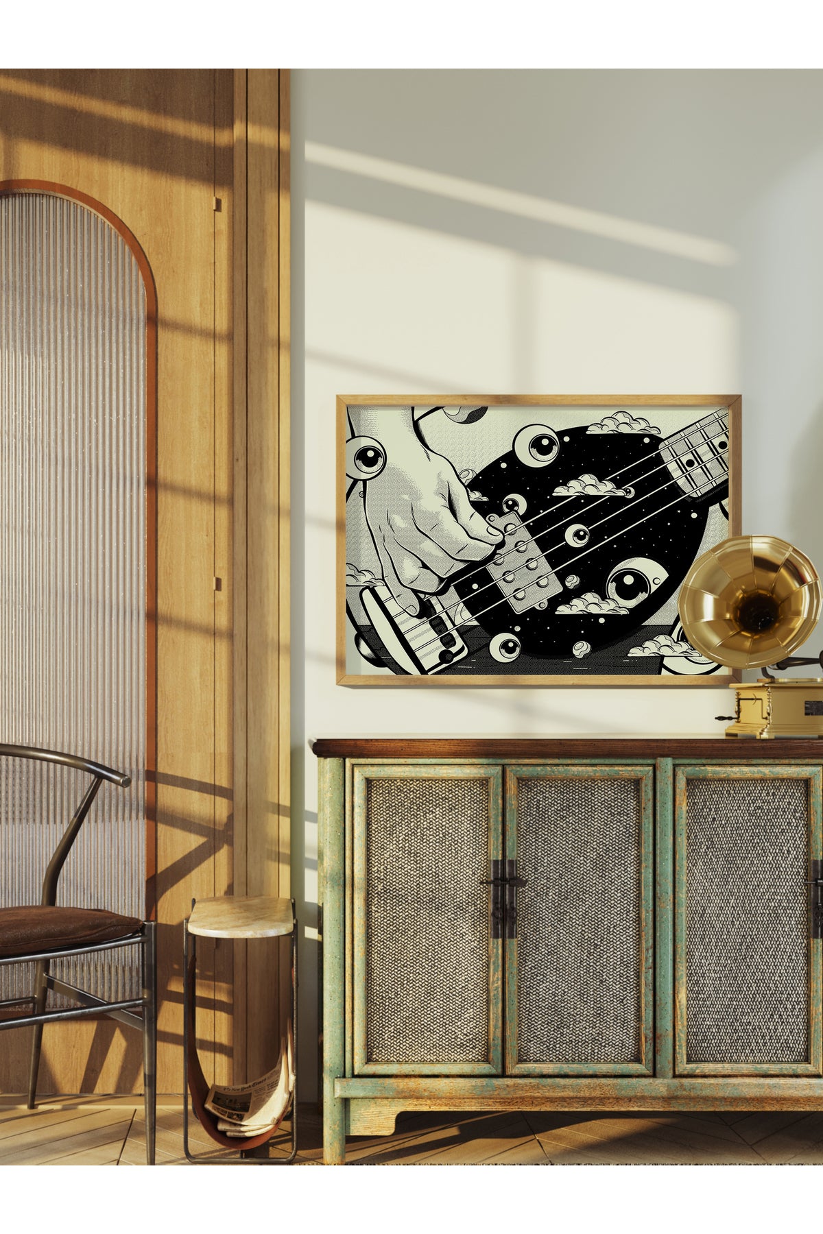 Grunge Tema Duvar Posteri, Çerçevesiz Poster, Duvar Dekoru, Çerçevesiz Tablo