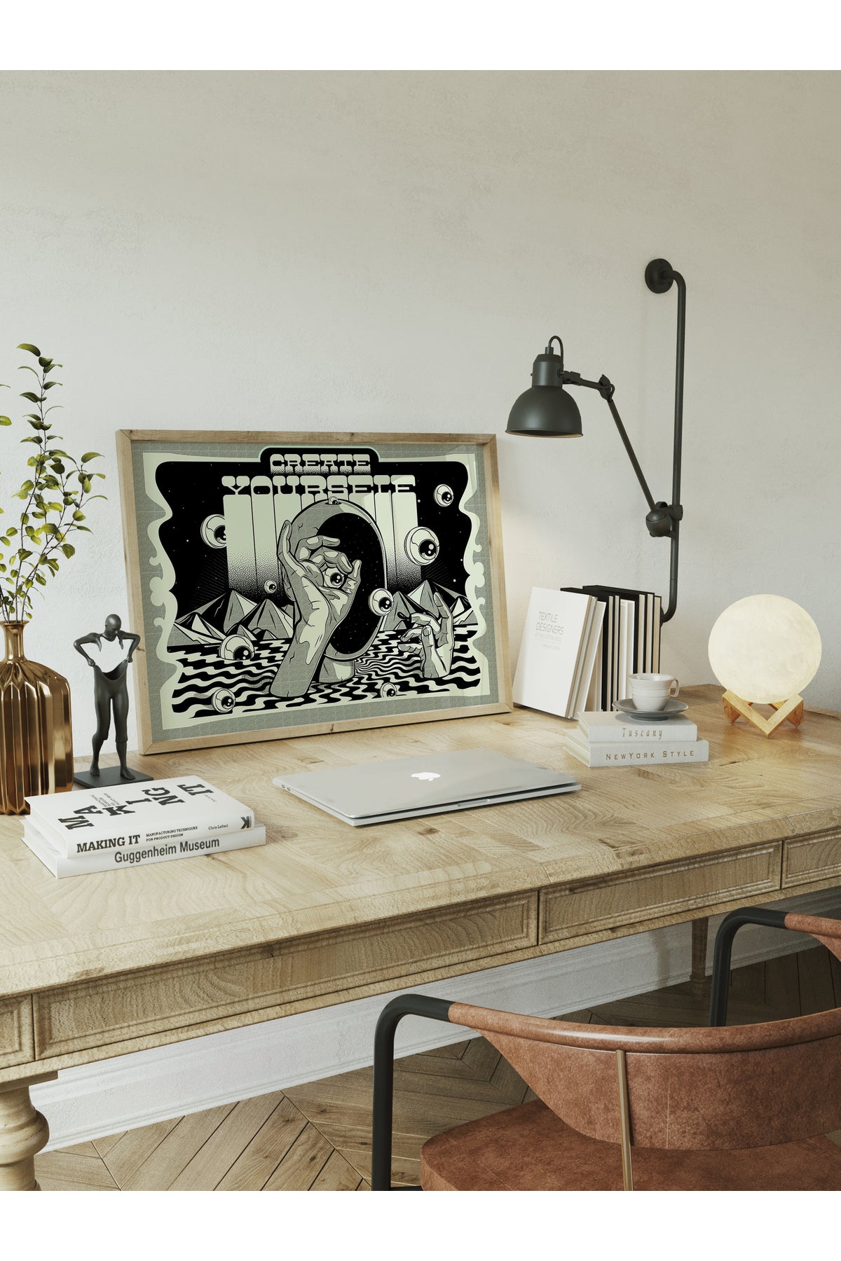 Grunge Tema Duvar Posteri, Çerçevesiz Poster, Duvar Dekoru, Çerçevesiz Tablo