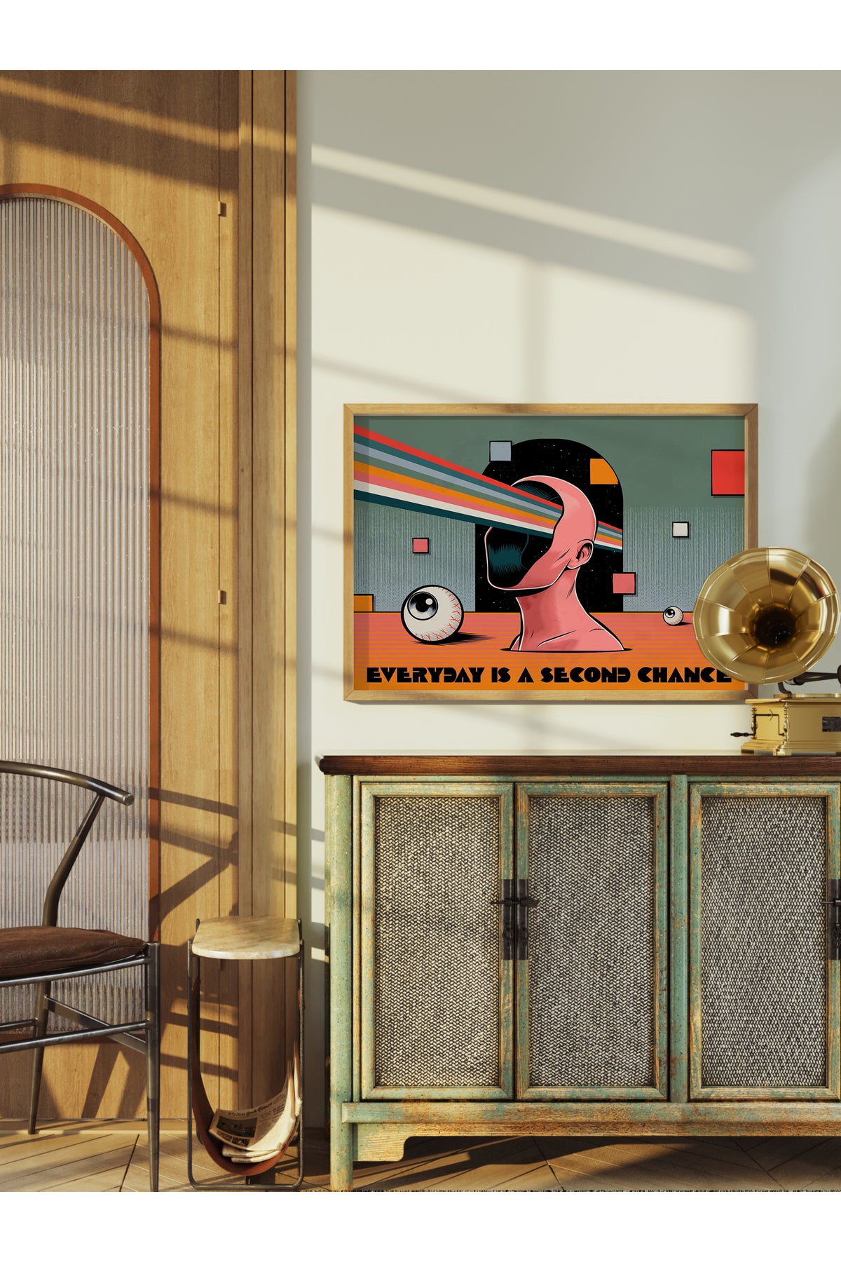 Grunge Tema Duvar Posteri, Çerçevesiz Poster, Duvar Dekoru, Çerçevesiz Tablo