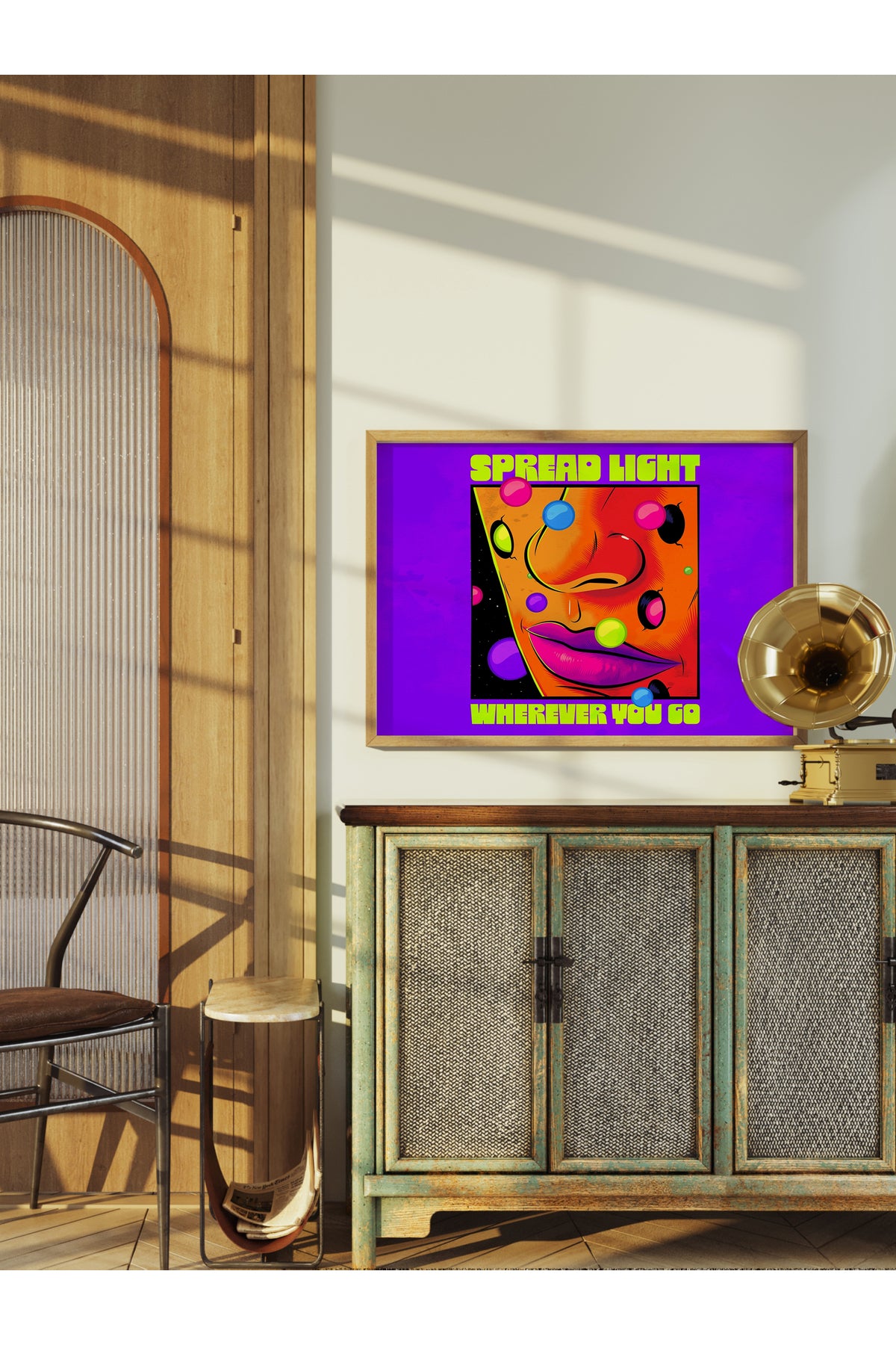 Grunge Tema Duvar Posteri, Çerçevesiz Poster, Duvar Dekoru, Çerçevesiz Tablo