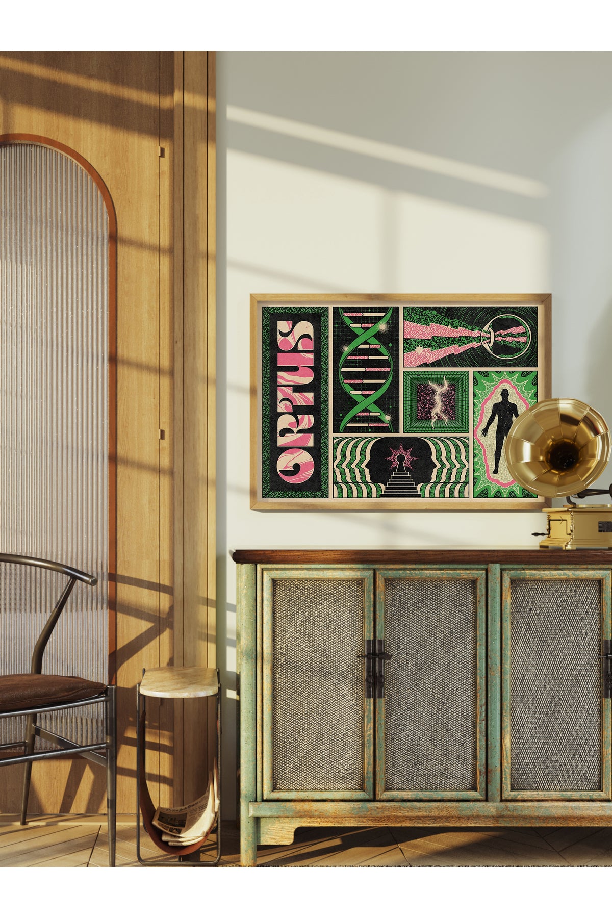 Grunge Tema Duvar Posteri, Çerçevesiz Poster, Duvar Dekoru, Çerçevesiz Tablo