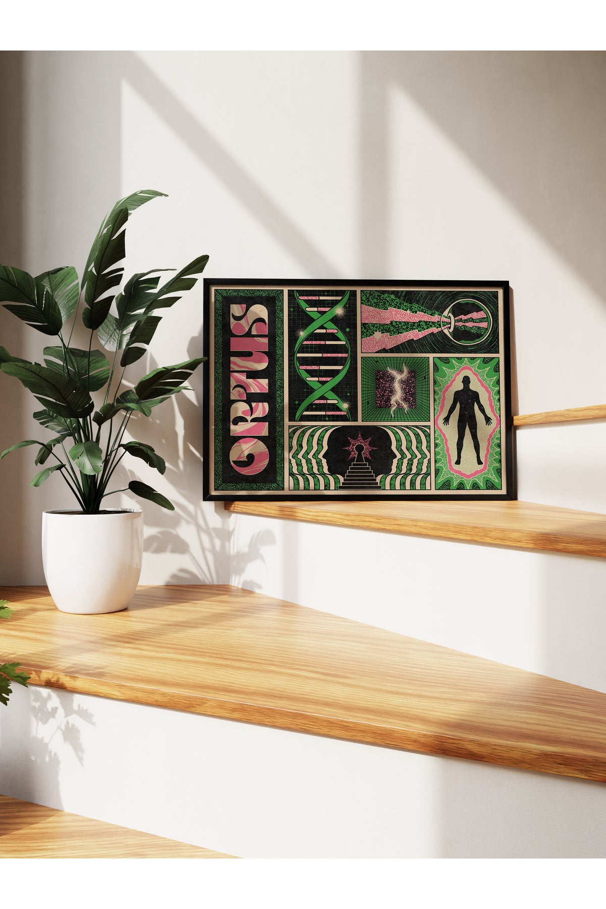 Grunge Tema Duvar Posteri, Çerçevesiz Poster, Duvar Dekoru, Çerçevesiz Tablo