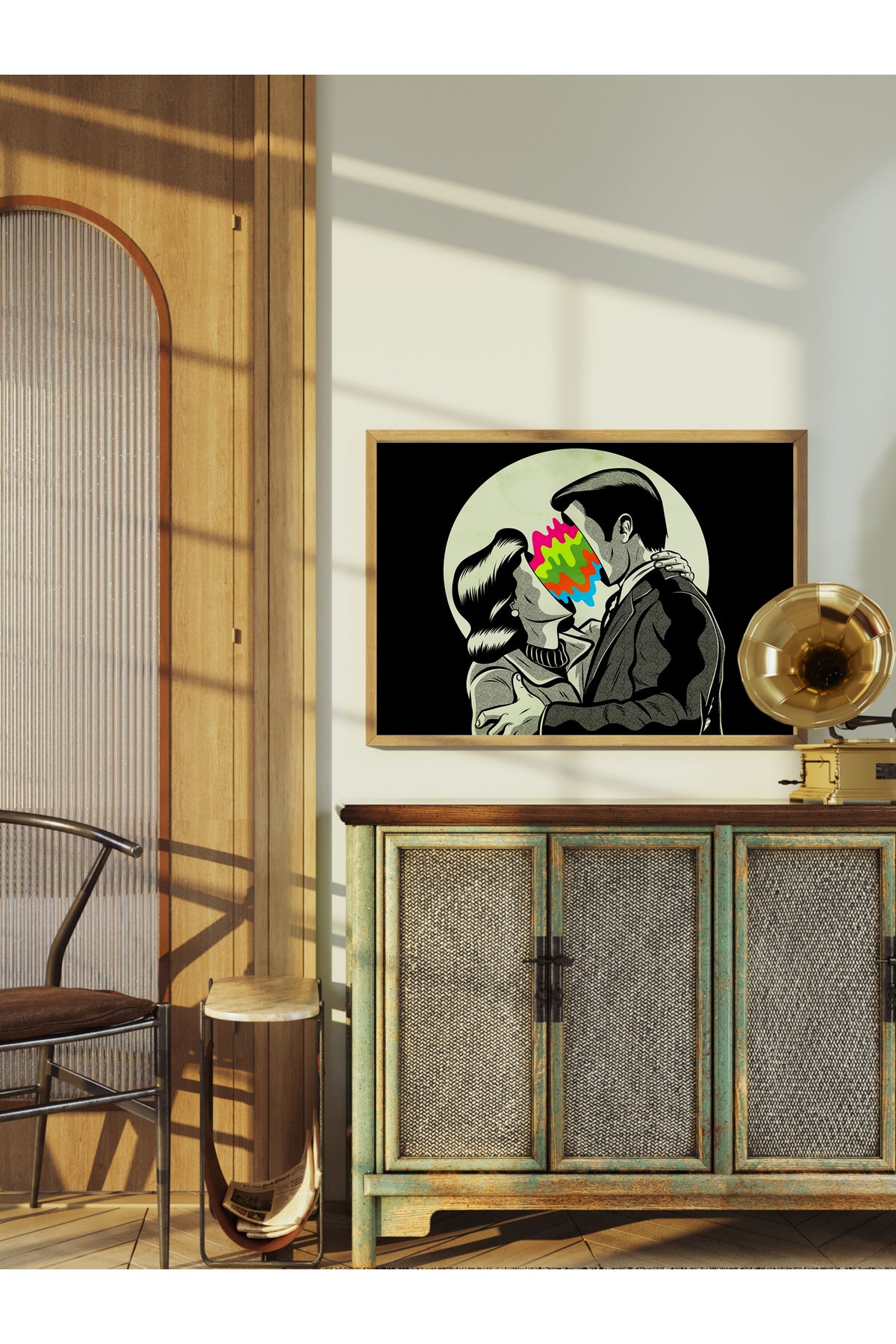 Grunge Tema Duvar Posteri, Çerçevesiz Poster, Duvar Dekoru, Çerçevesiz Tablo