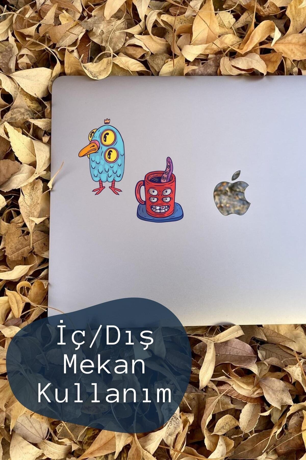 Grunge Temalı Sticker Seti - 10 Adet Etiket Seti- Telefon, Tablet, Defter Laptop Uyumlu Etiket