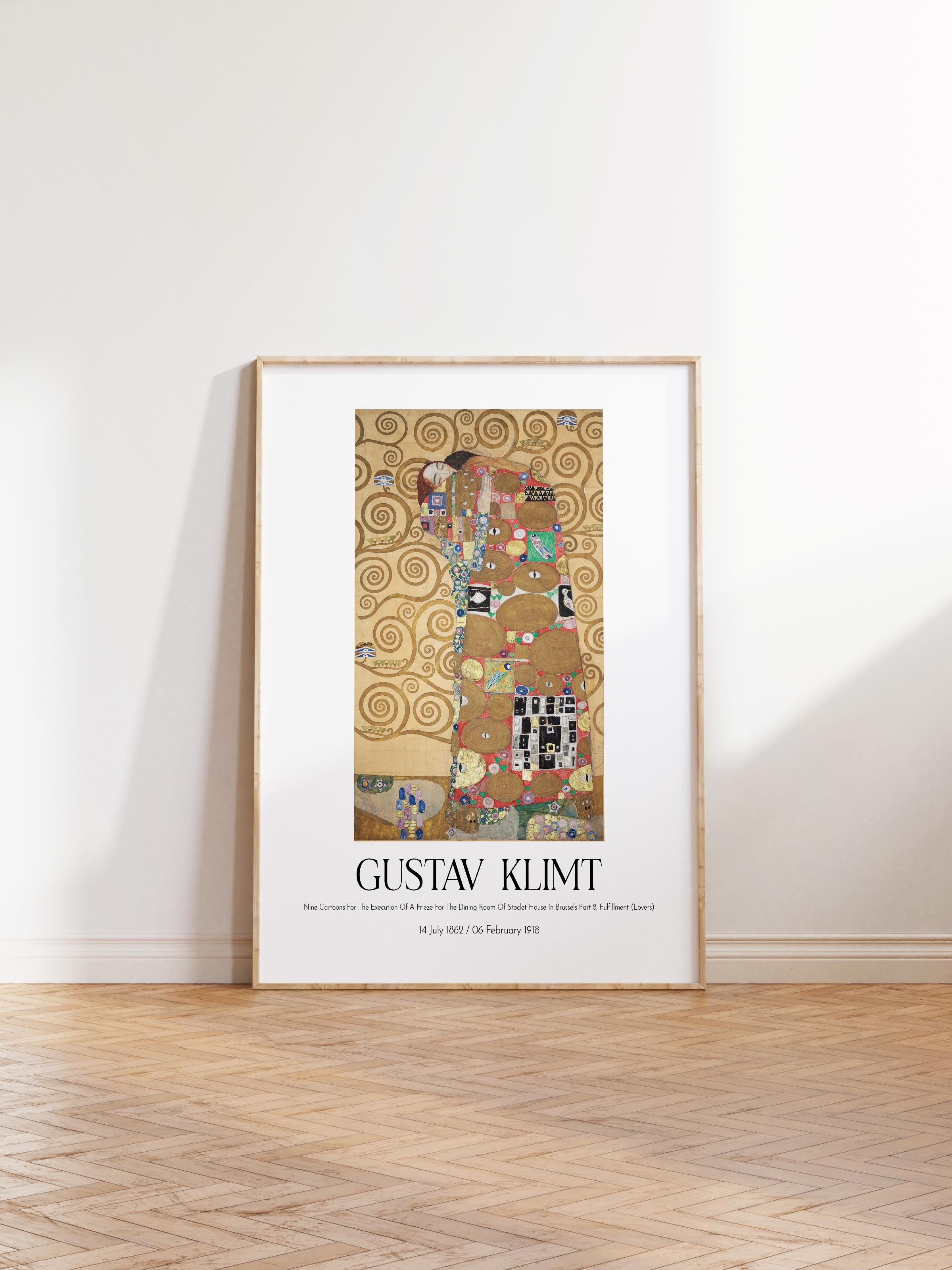Gustav Klimt, Ahşap Çerçeveli Tablo, Sanat Serisi NO:111979