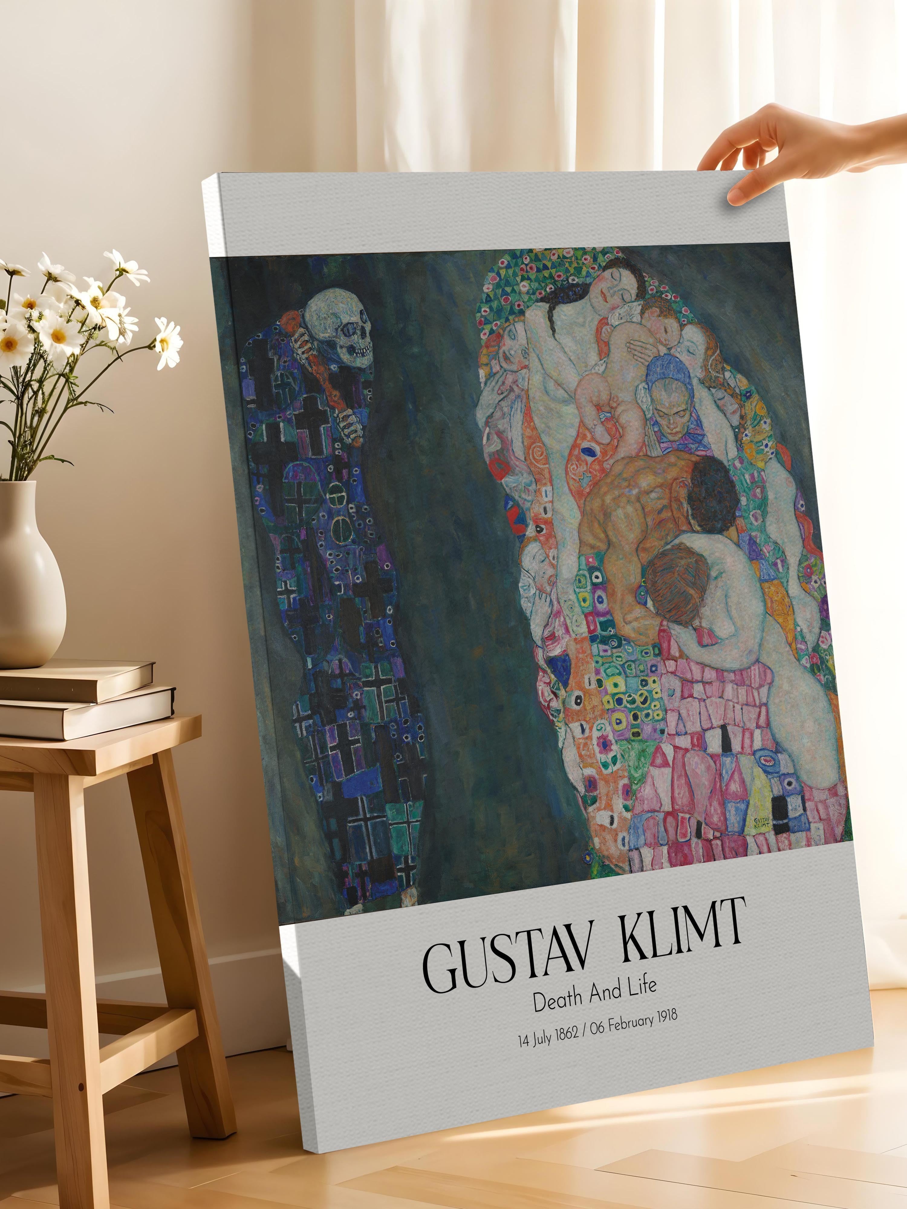 Gustav Klimt - Death And Life, Kanvas Tablo, Sanat Serisi NO:111970
