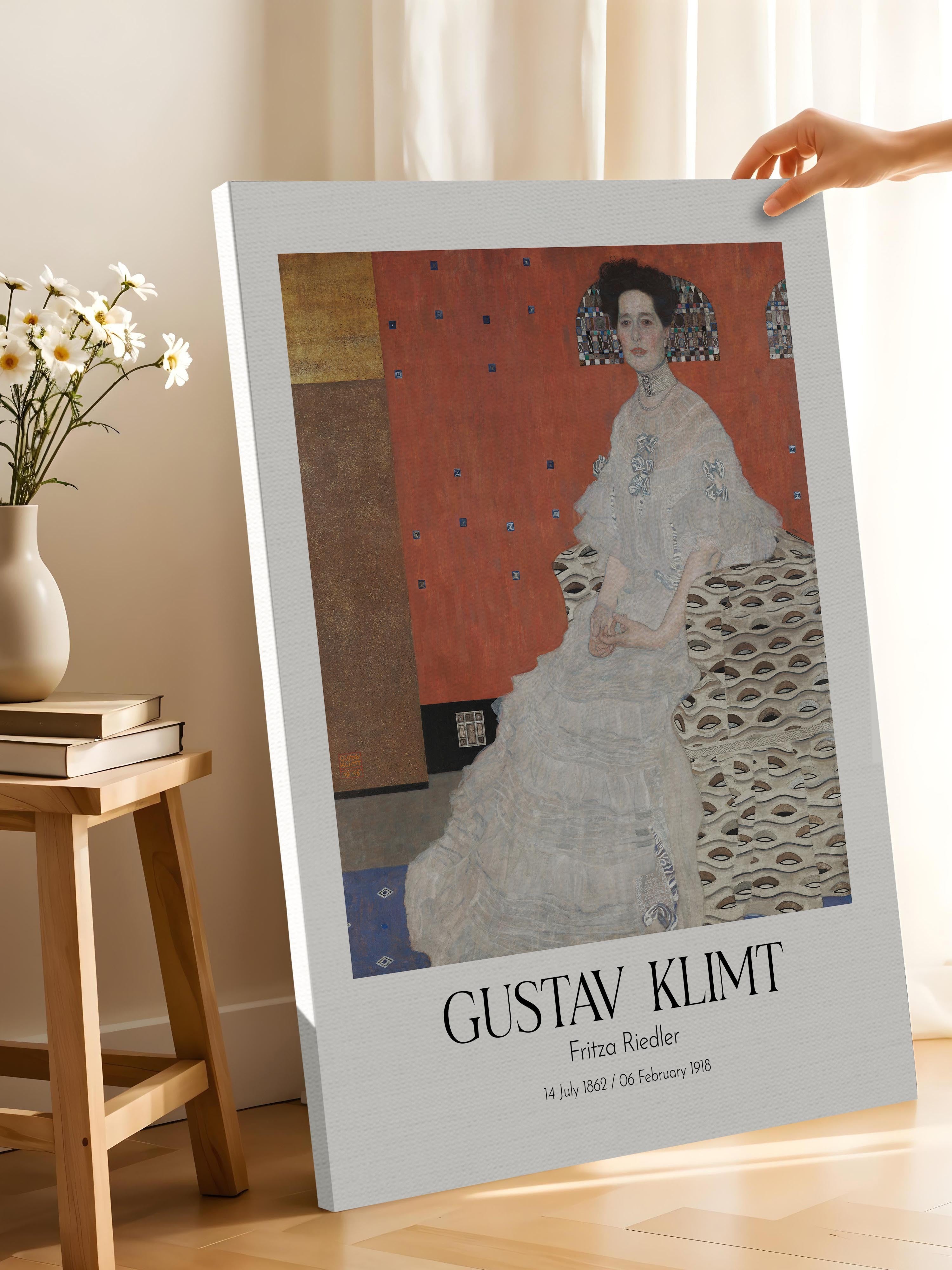 Gustav Klimt - Fritza Riedler, Kanvas Tablo, Sanat Serisi NO:111992