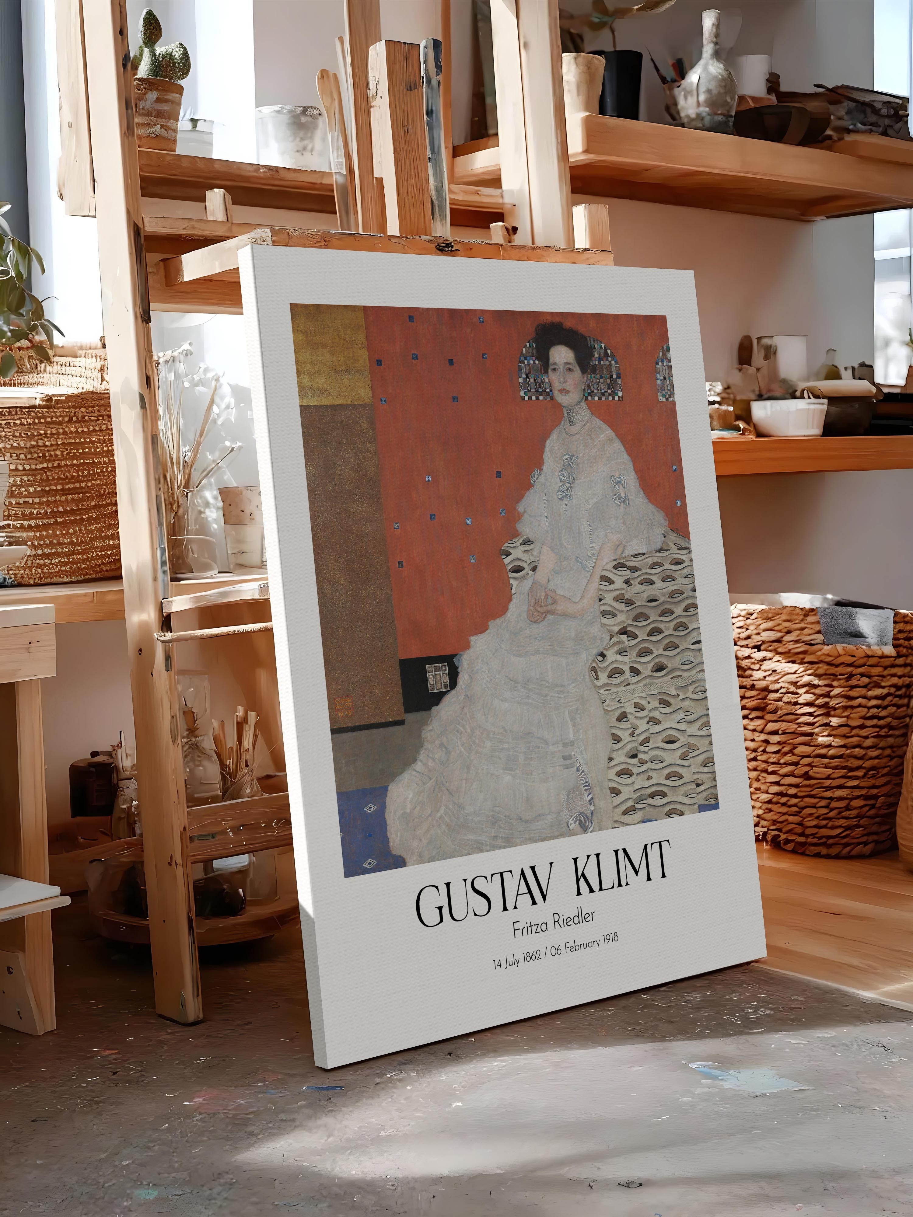 Gustav Klimt - Fritza Riedler, Kanvas Tablo, Sanat Serisi NO:111992