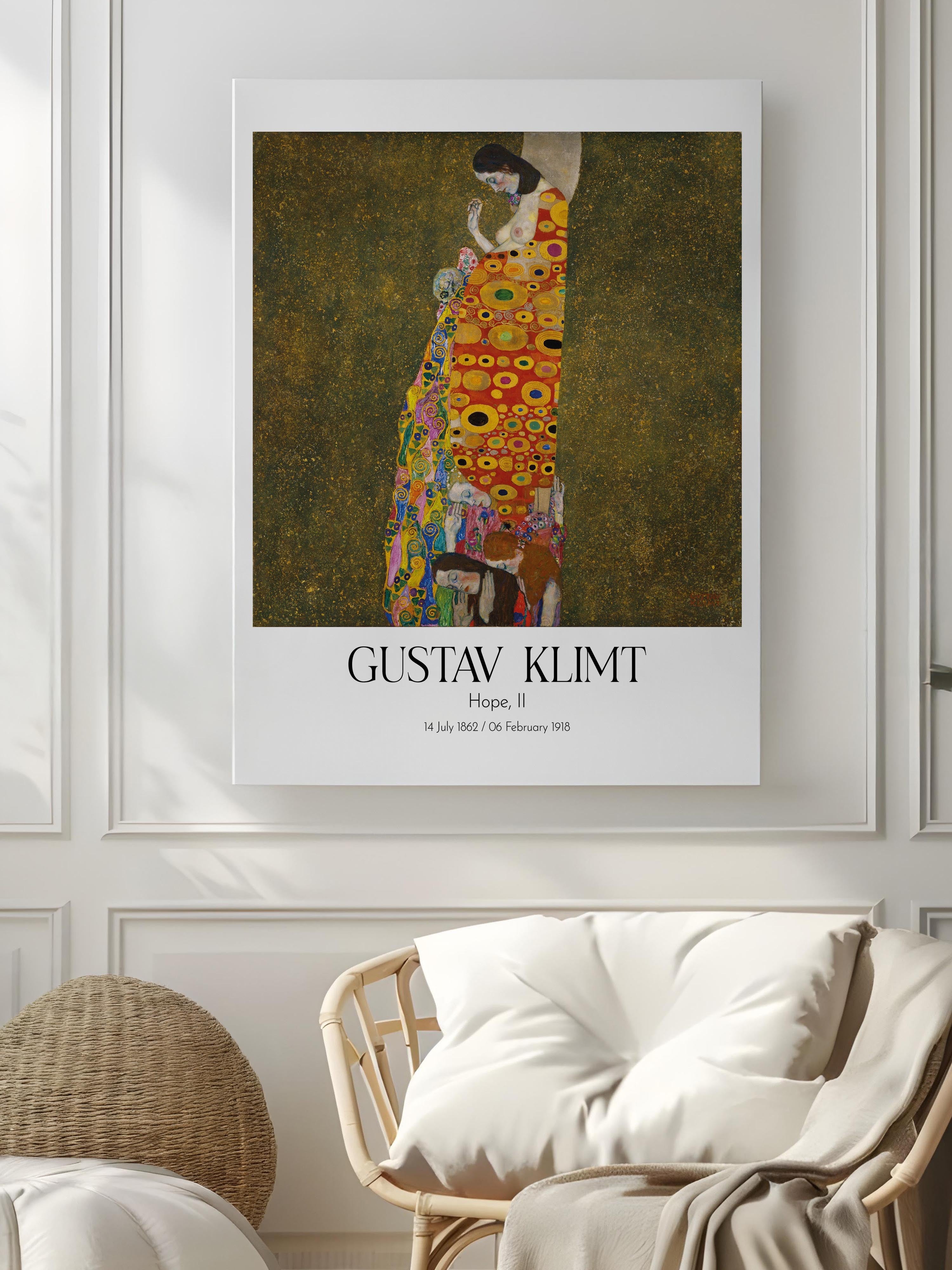 Gustav Klimt - Hope, II, Kanvas Tablo, Sanat Serisi NO:111974