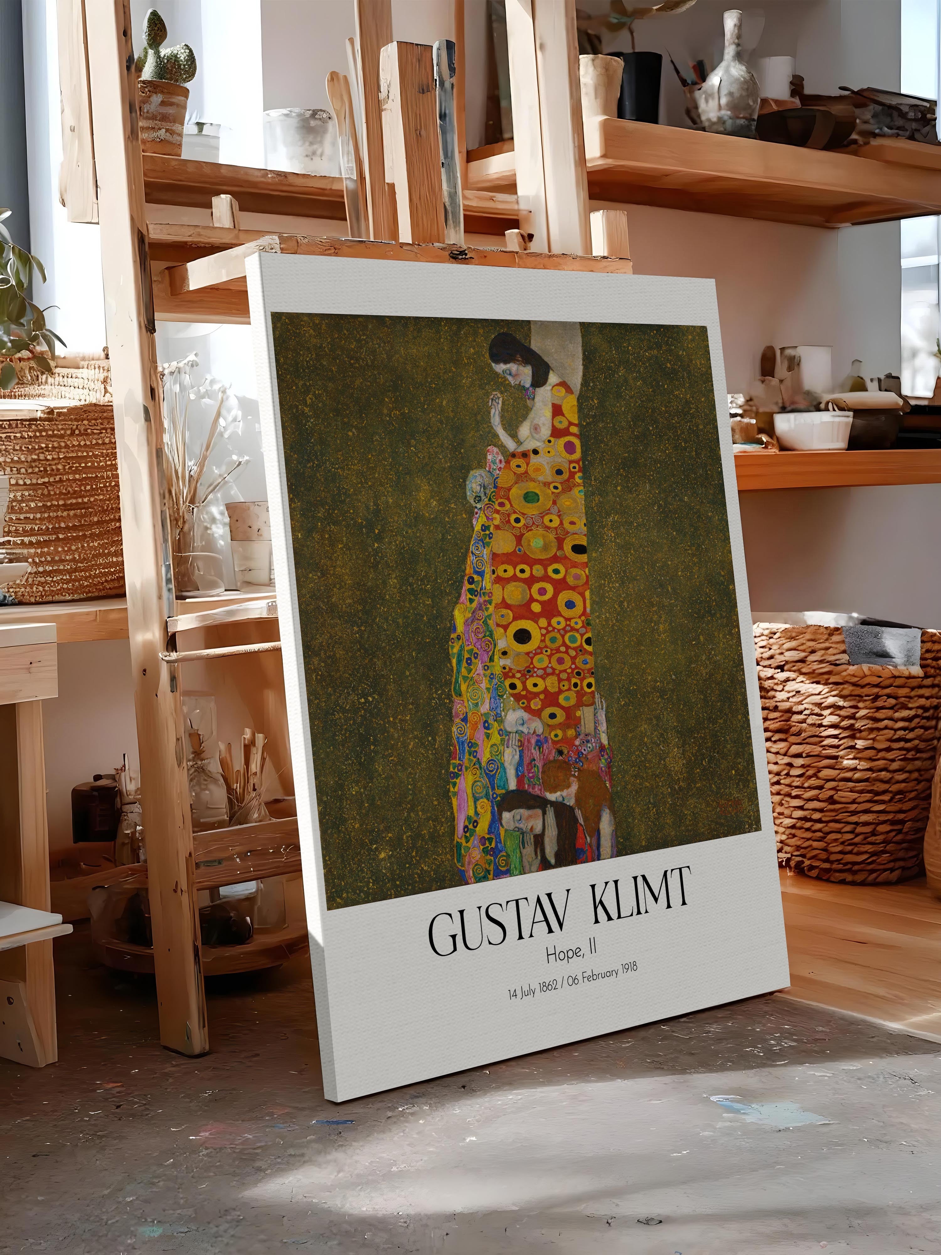 Gustav Klimt - Hope, II, Kanvas Tablo, Sanat Serisi NO:111974