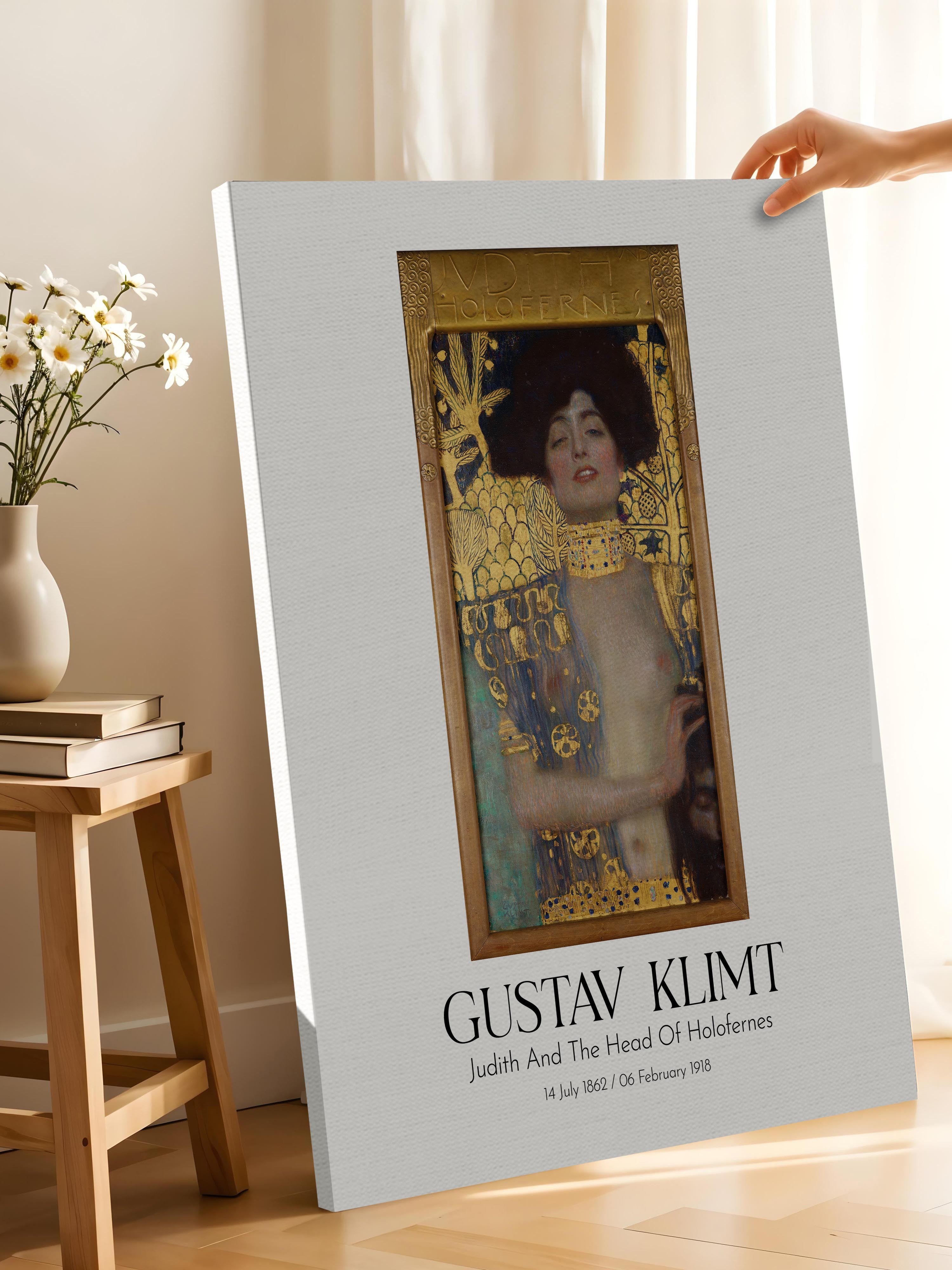 Gustav Klimt - Judith And The Head Of Holofernes, Kanvas Tablo, Sanat Serisi NO:111994