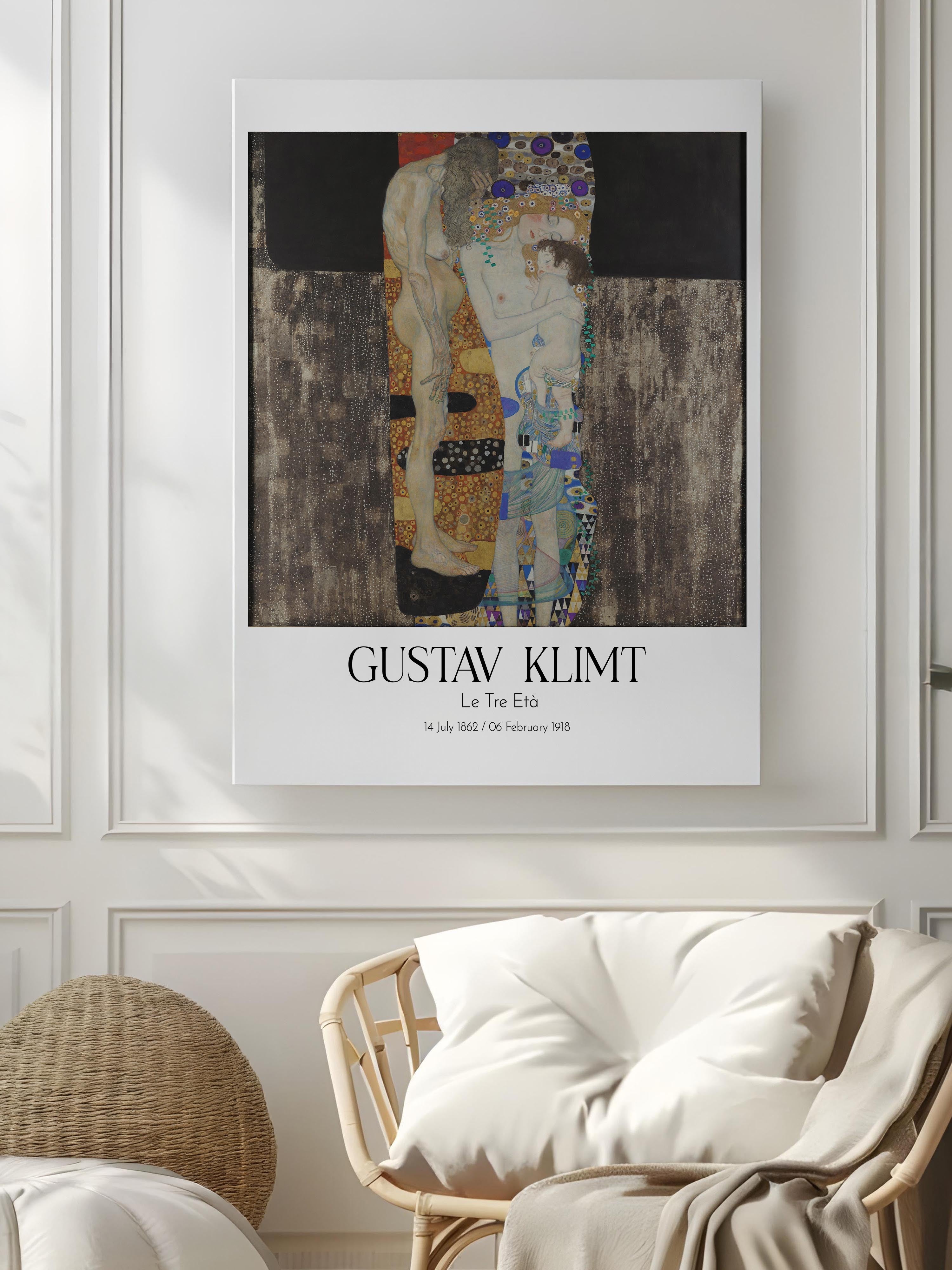 Gustav Klimt - Le Tre Età, Kanvas Tablo, Sanat Serisi NO:111995
