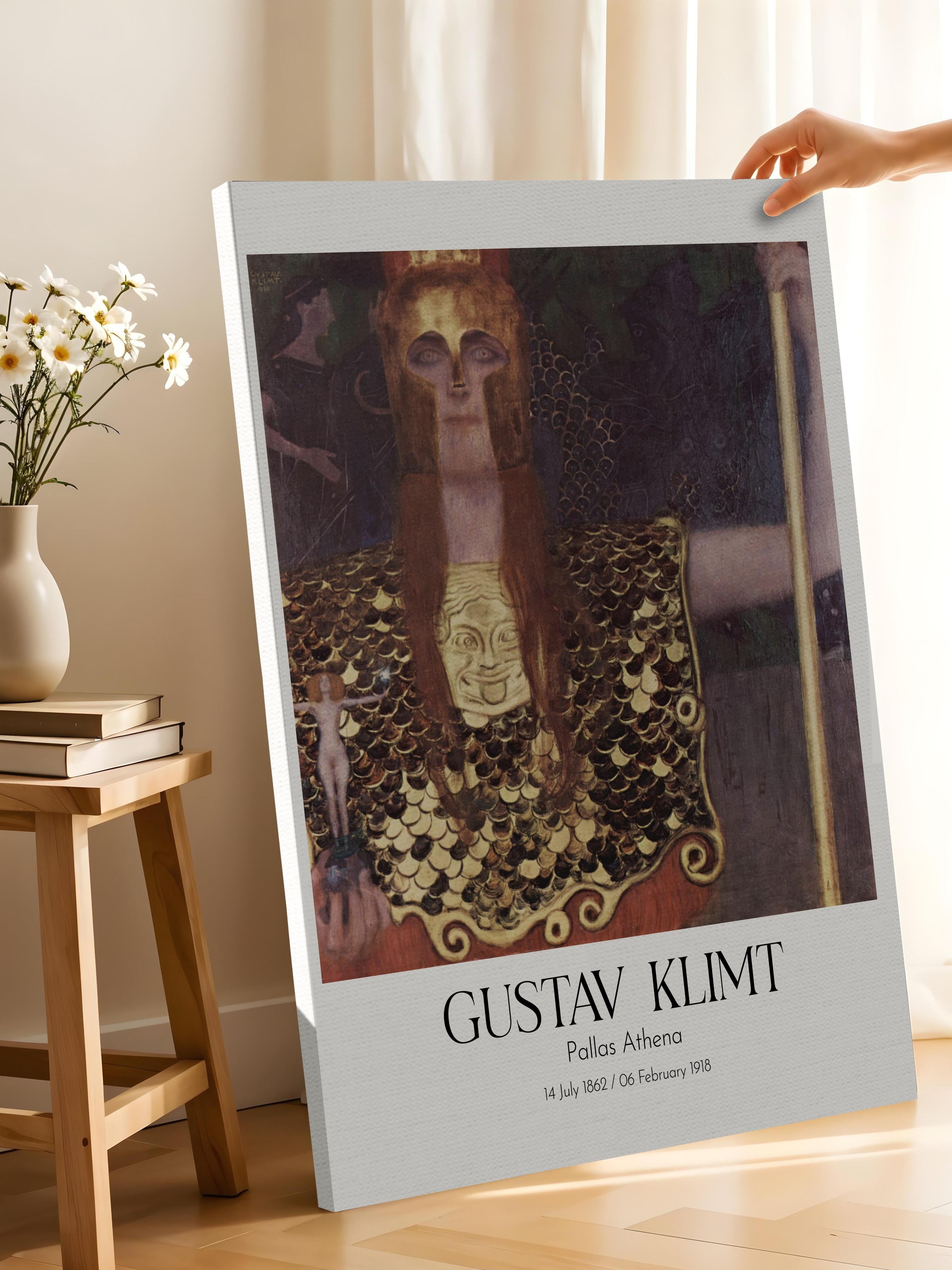 Gustav Klimt - Pallas Athena, Kanvas Tablo, Sanat Serisi NO:111998