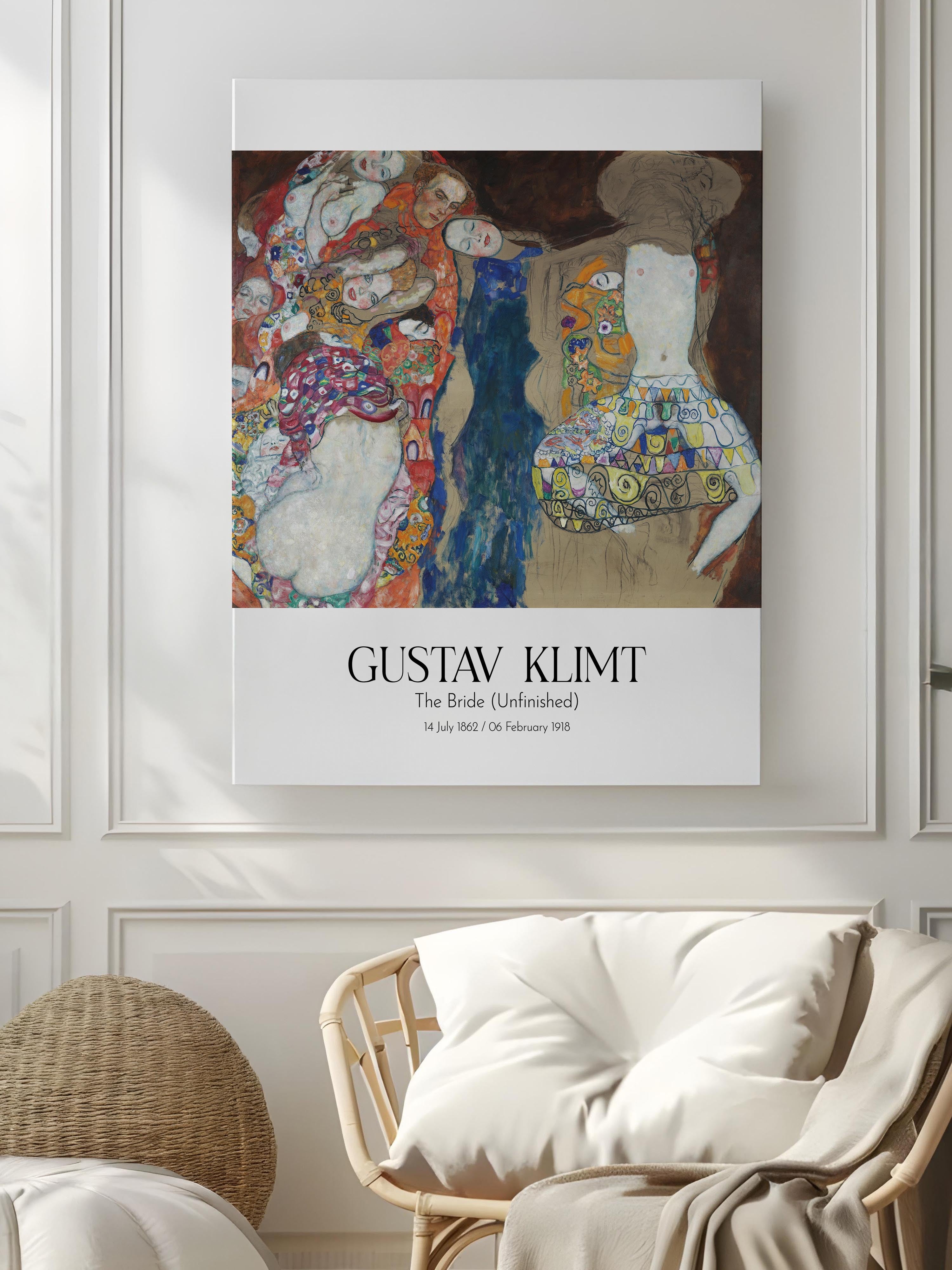 Gustav Klimt - The Bride (Unfinished), Kanvas Tablo, Sanat Serisi NO:111984