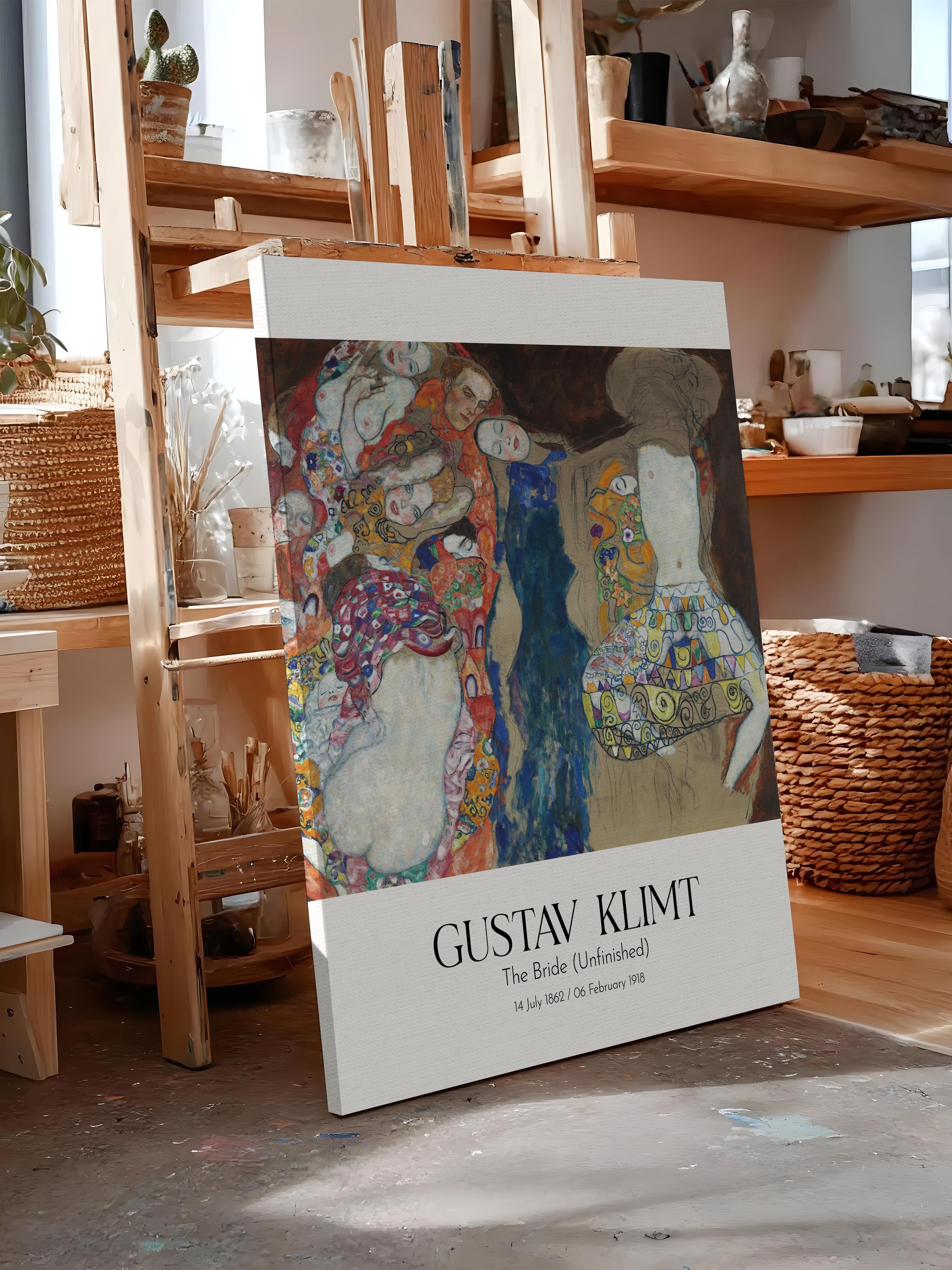 Gustav Klimt - The Bride (Unfinished), Kanvas Tablo, Sanat Serisi NO:111984
