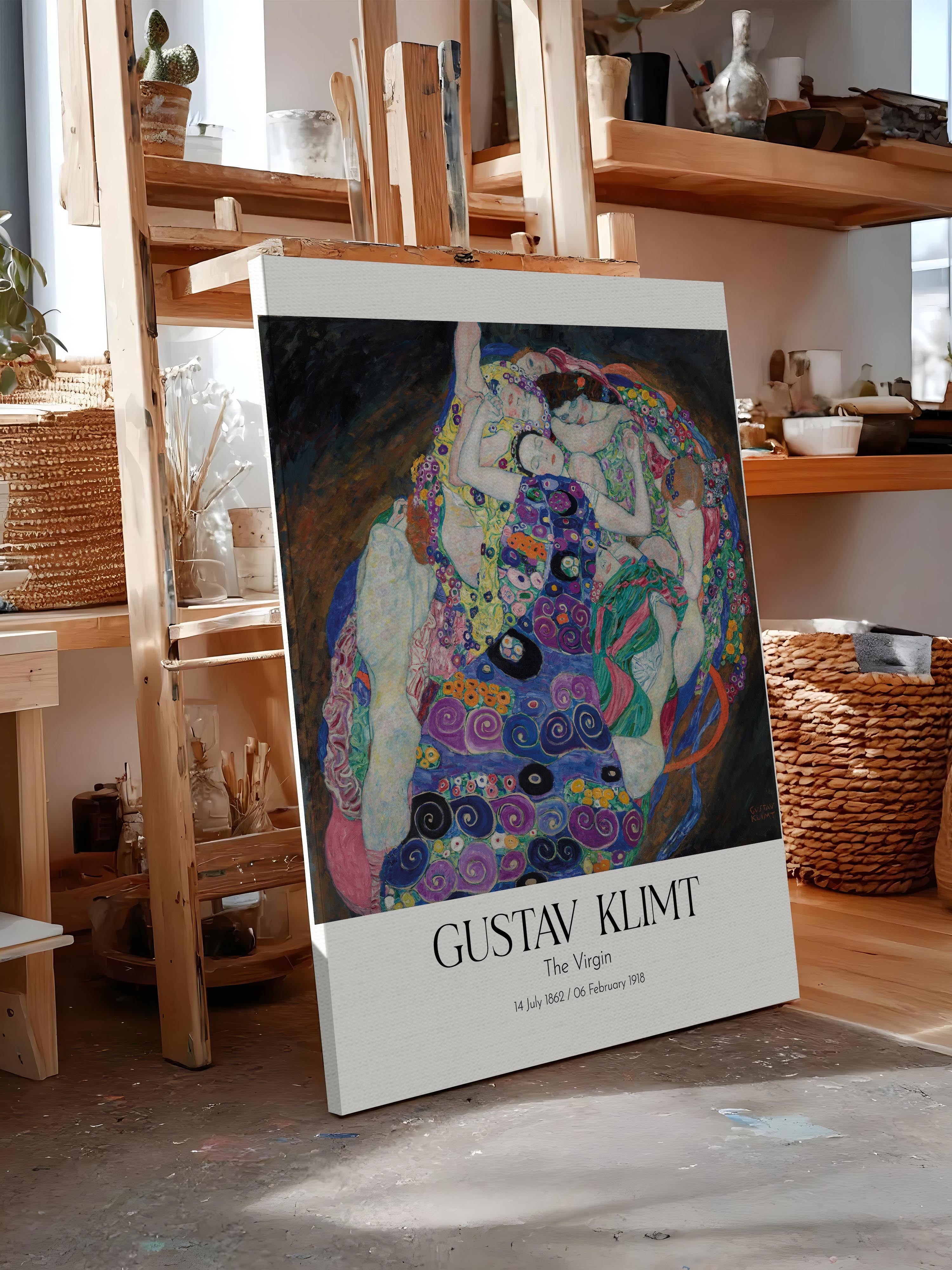 Gustav Klimt - The Virgin, Kanvas Tablo, Sanat Serisi NO:111985