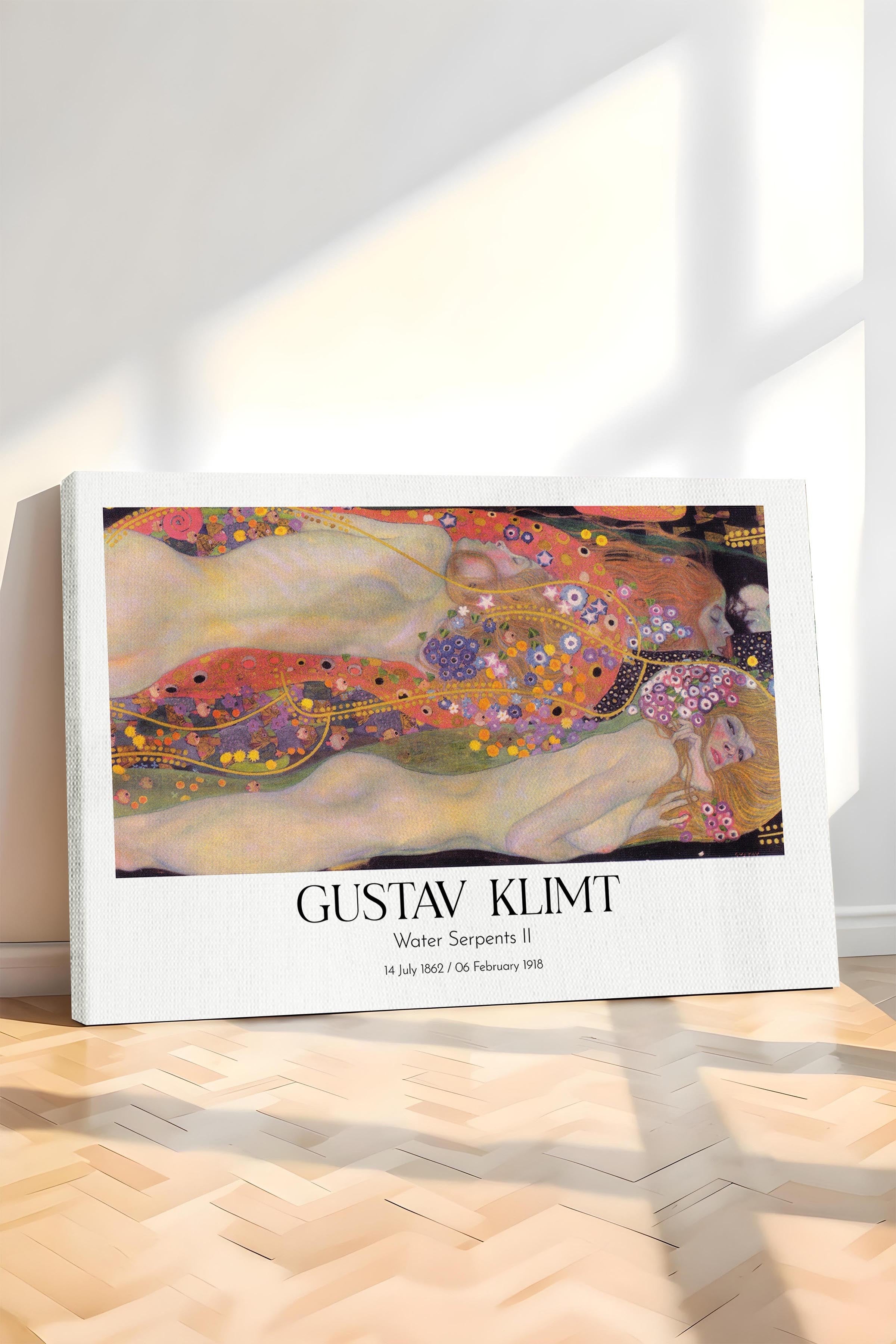 Gustav Klimt - Water Serpents Iı, Kanvas Tablo, Sanat Serisi NO:112005