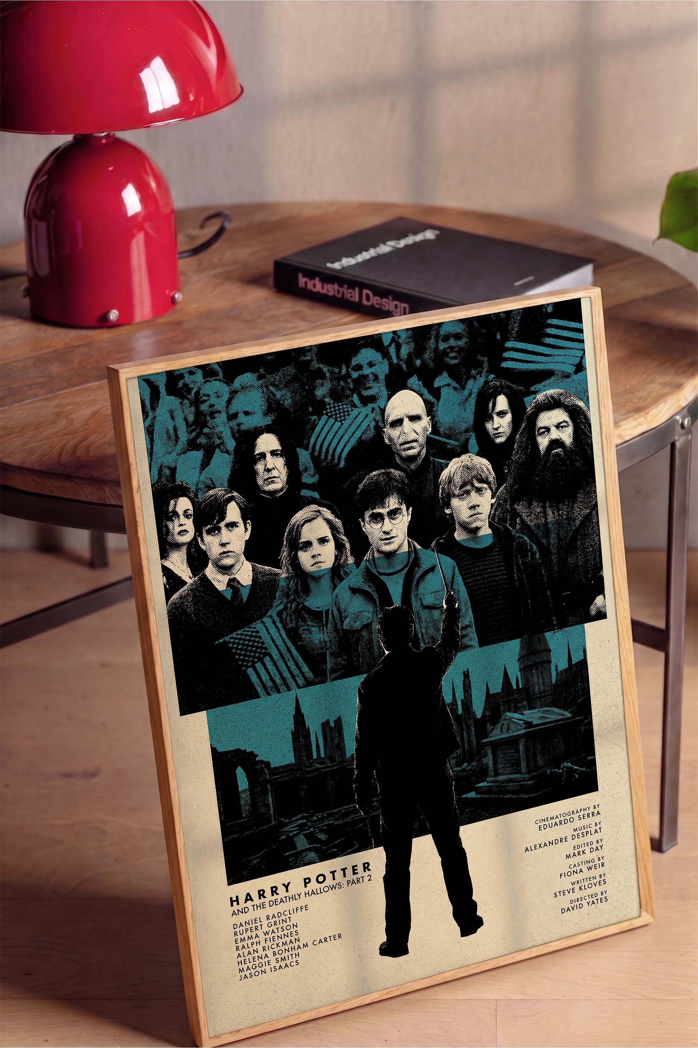Harry Potter Ahşap Çerçeveli Poster, Sinema ve Dizi Tablo, Film Dizi Afişleri NO:112807