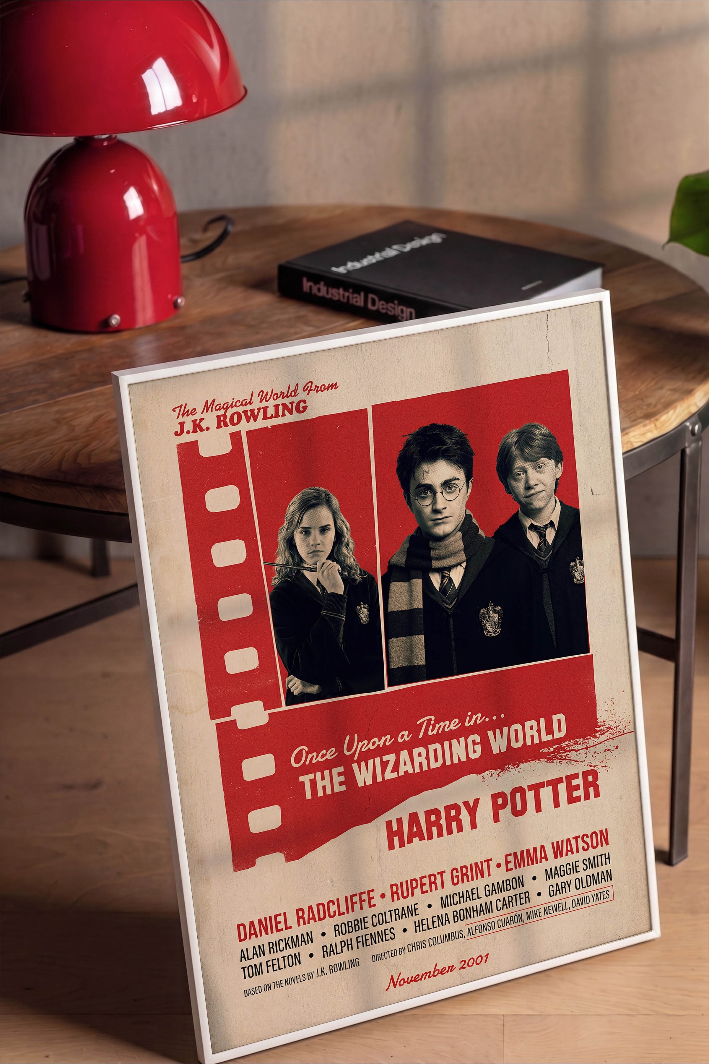 Harry Potter Beyaz Çerçeveli Poster, Sinema ve Dizi Tablo, Film Dizi Afişleri NO:112880