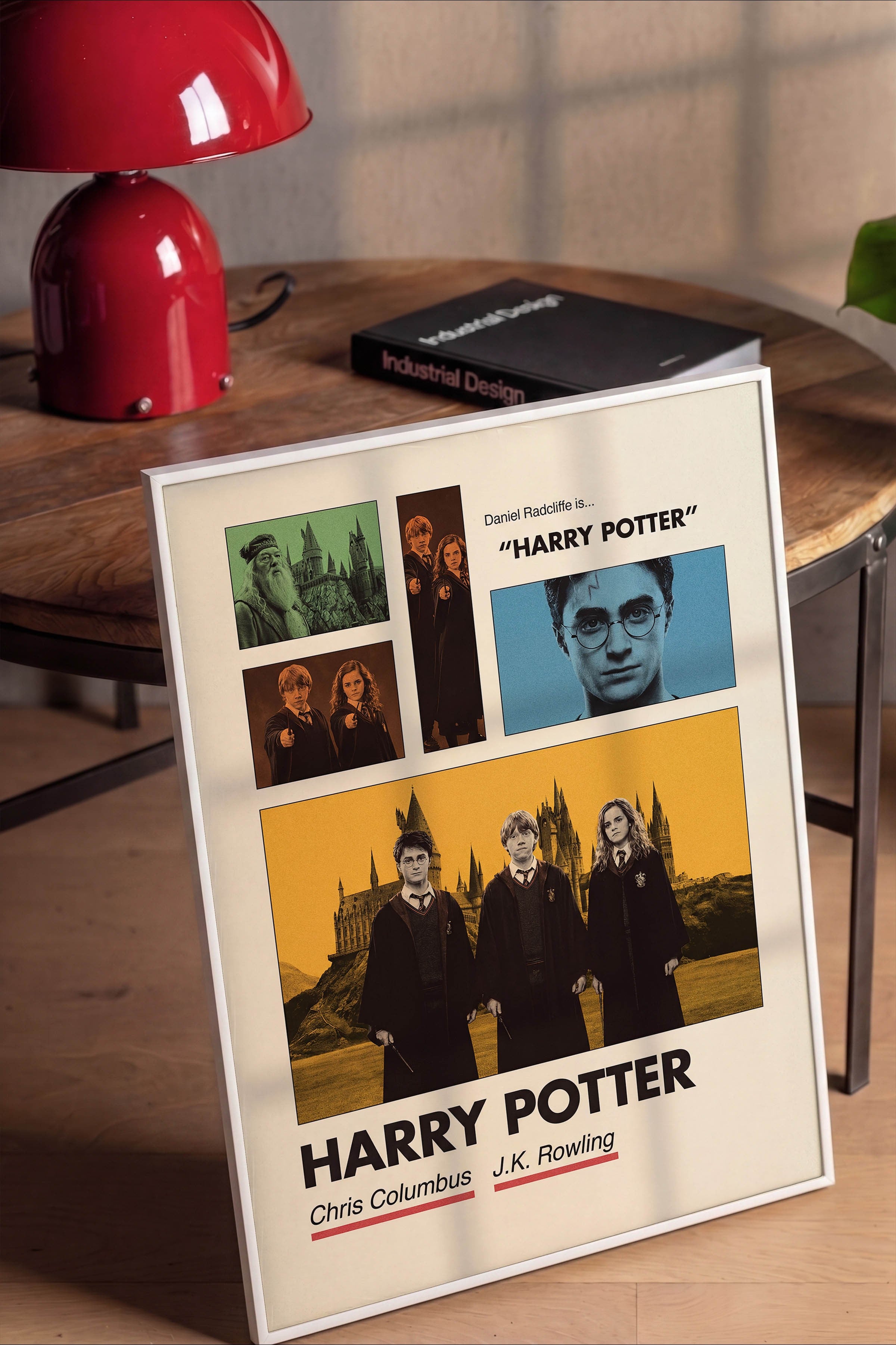 Harry Potter Beyaz Çerçeveli Poster, Sinema ve Dizi Tablo, Film Dizi Afişleri NO:112931