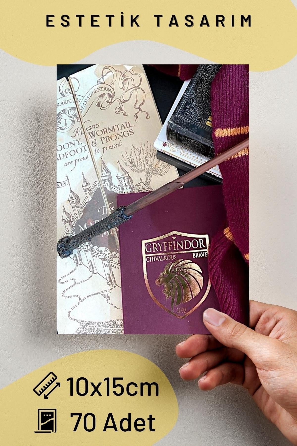 Harry Potter Posterleri Kolaj Seti - 70 Adet, Film Sahneleri Poster Seti, Arkası Yapışkanlı, Kutulu