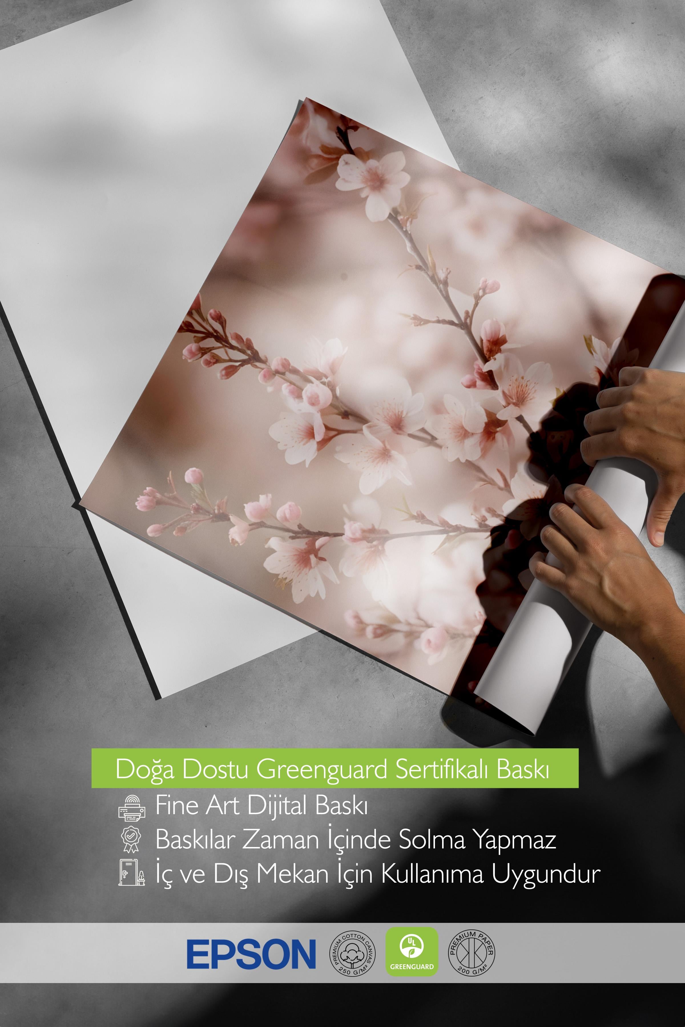 Heather Flowers Poster, Çerçevesiz Duvar Posteri, Dikey Duvar Tablosu Comfort Serisi NO:108535