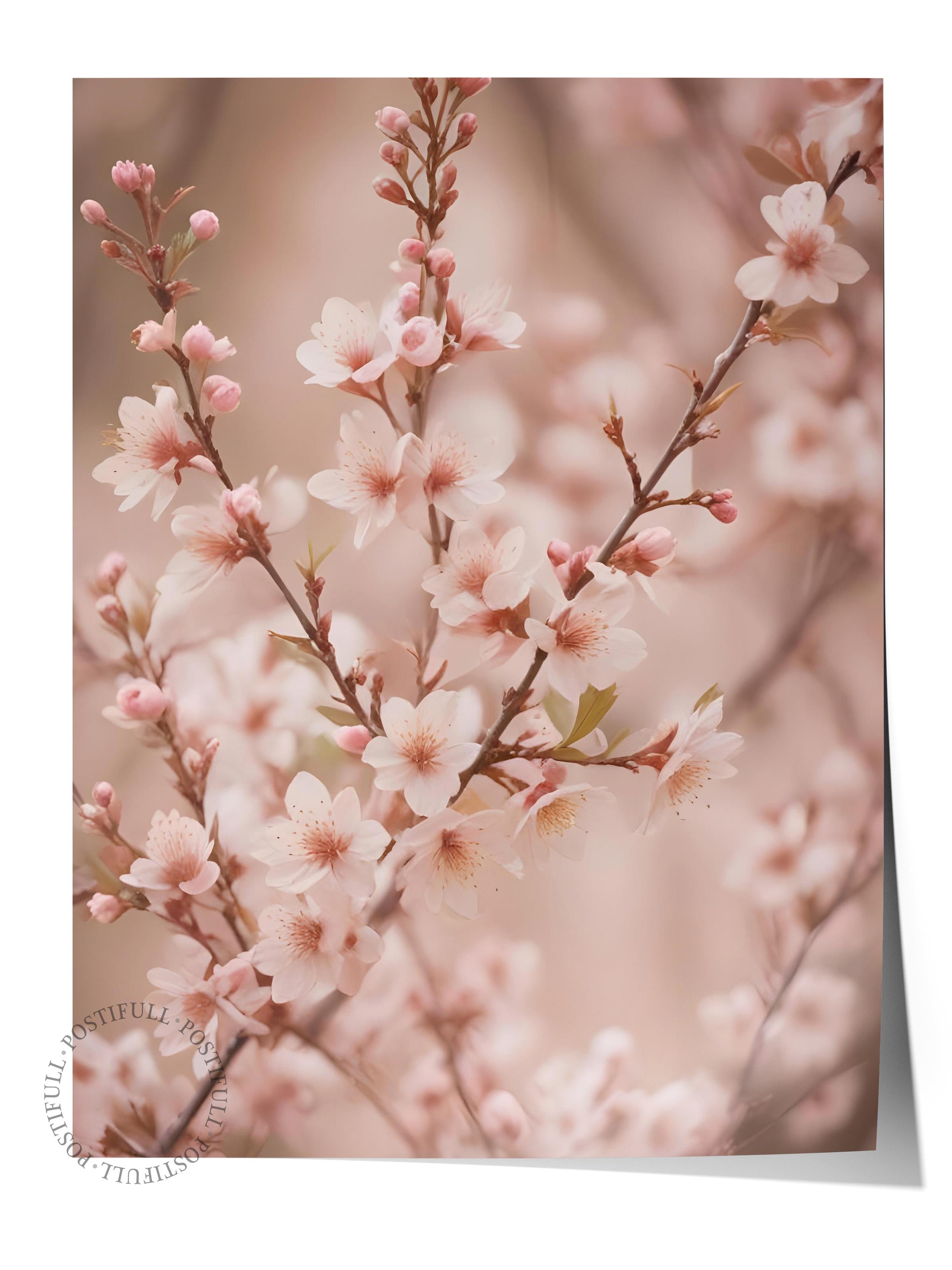 Heather Flowers Poster, Çerçevesiz Duvar Posteri, Dikey Duvar Tablosu Comfort Serisi NO:108535