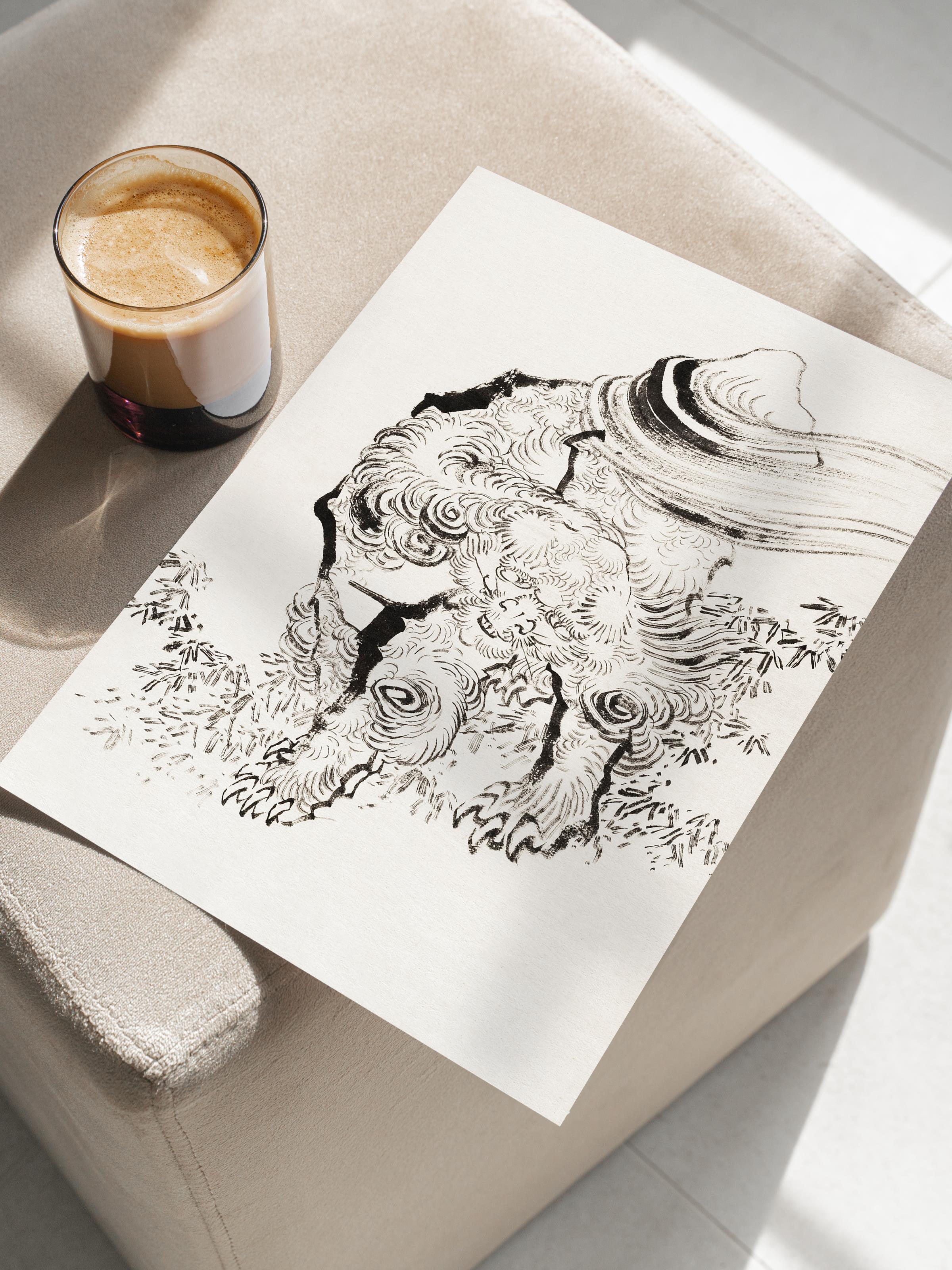 Hokusai Katsushika Poster No:24 Modern Sanat Poster - Sanat Dekor Serisi - Duvar Tablosu, HD Baskı