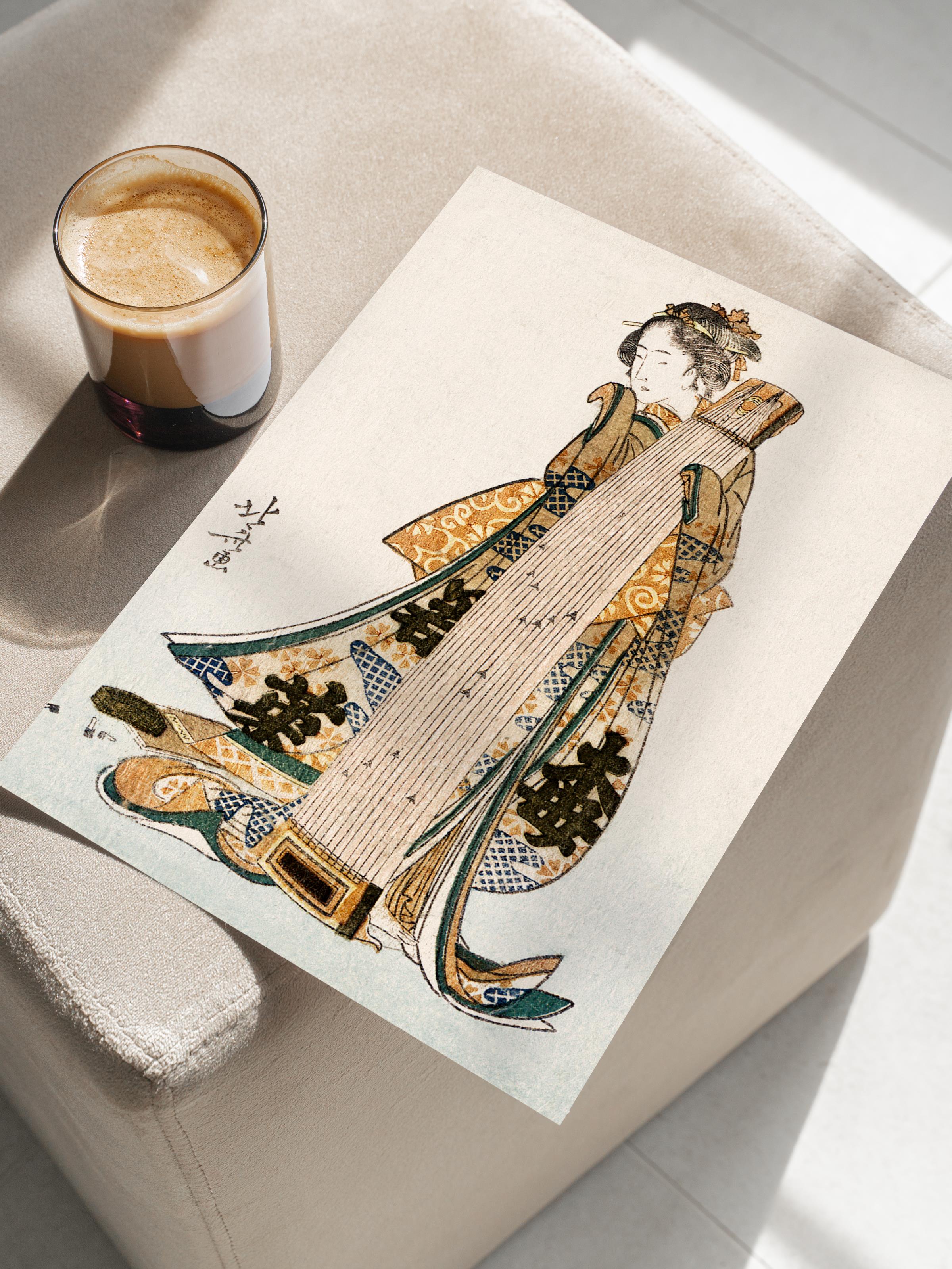 Hokusai Katsushika Poster No:37 Modern Sanat Poster - Sanat Dekor Serisi - Duvar Tablosu, HD Baskı