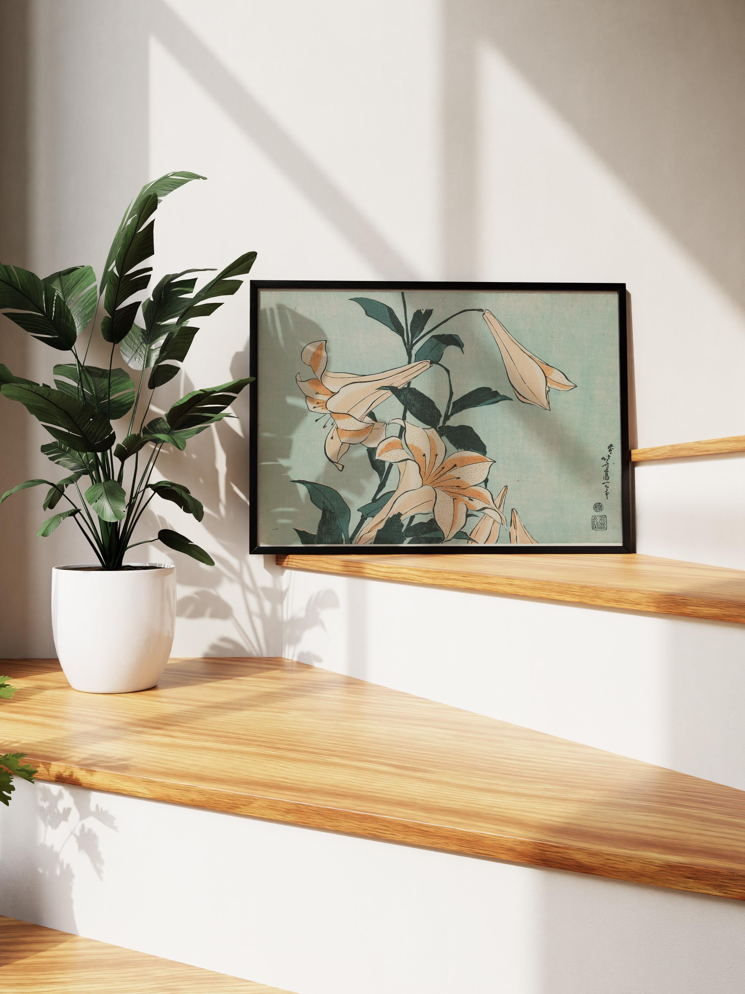 Hokusai Katsushika Poster No:50 Modern Sanat Poster - Sanat Dekor Serisi - Duvar Tablosu, HD Baskı