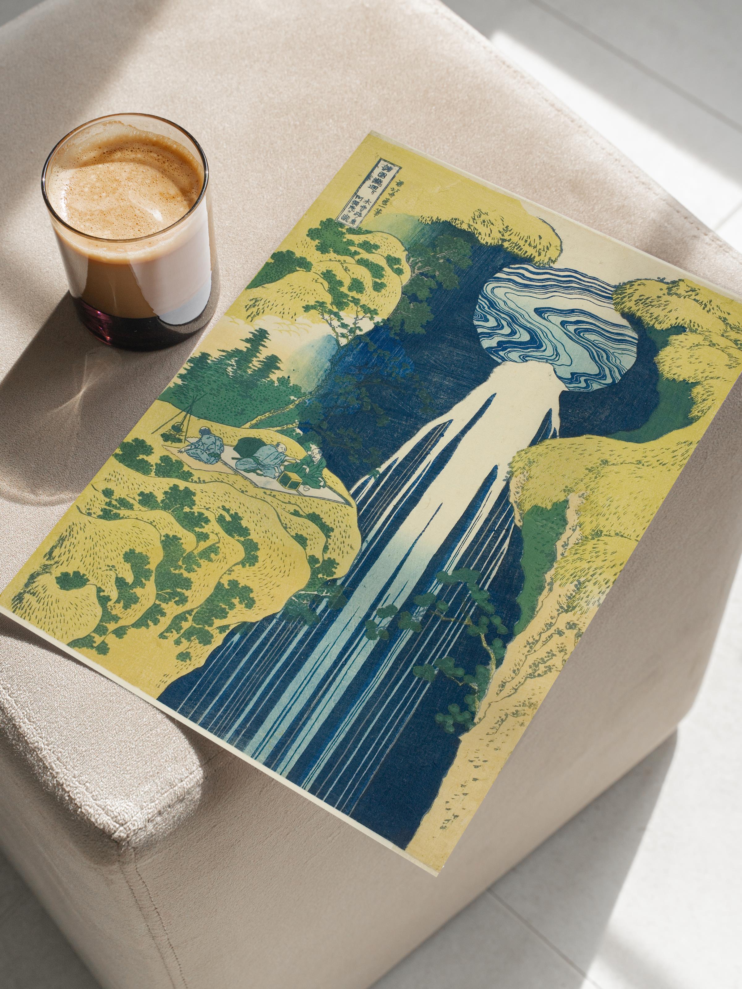 Hokusai Katsushika Poster No:7 Modern Sanat Poster - Sanat Dekor Serisi - Duvar Tablosu, HD Baskı